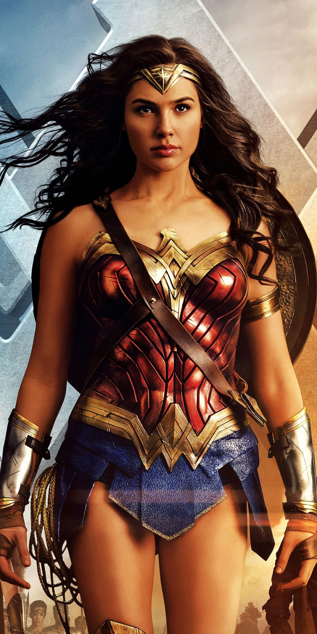 Gal Gadot, Wonder Woman, Huawei Mate 10, Download wallpapers, 1080x2160 HD Phone