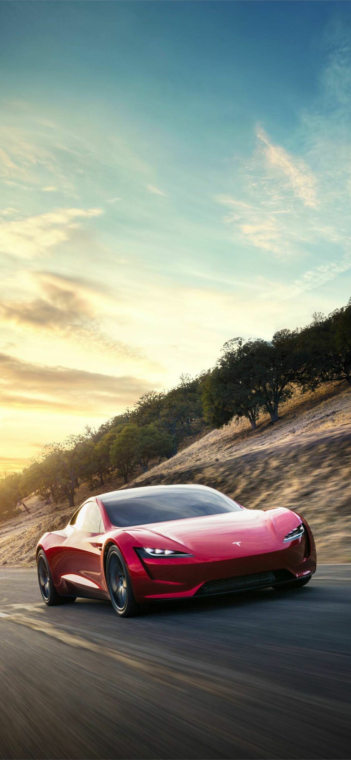 Tesla Roadster, Futuristic aesthetics, High-performance engineering, Exhilarating speed, 1130x2440 HD Phone