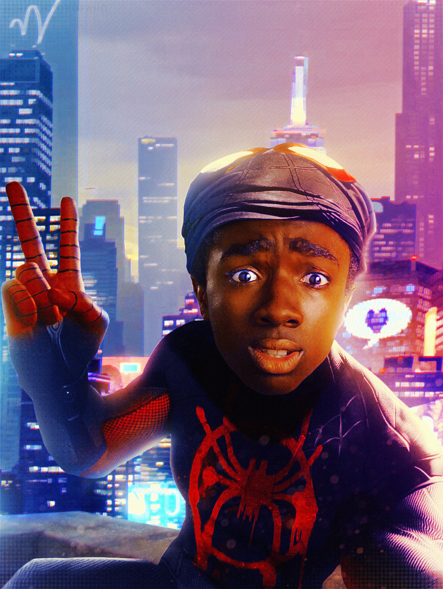 Caleb McLaughlin, TV shows, Artstation, Miles Morales, 1540x2050 HD Phone