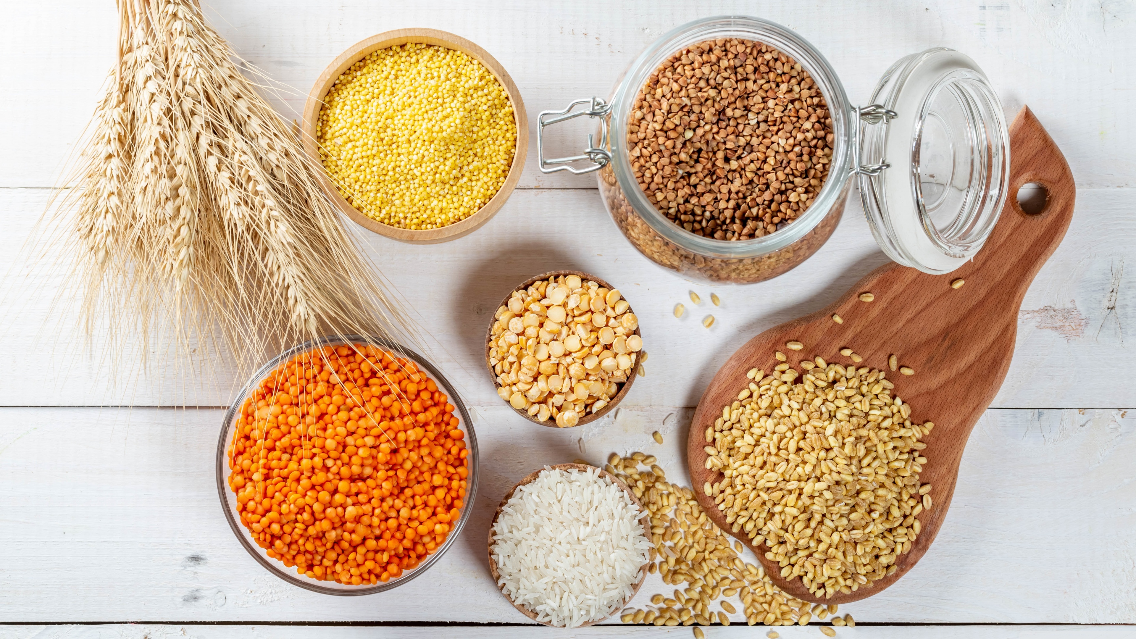 Grains ingredients, Ultra HD background, Desktop wallpaper, 4K, 3840x2160 4K Desktop