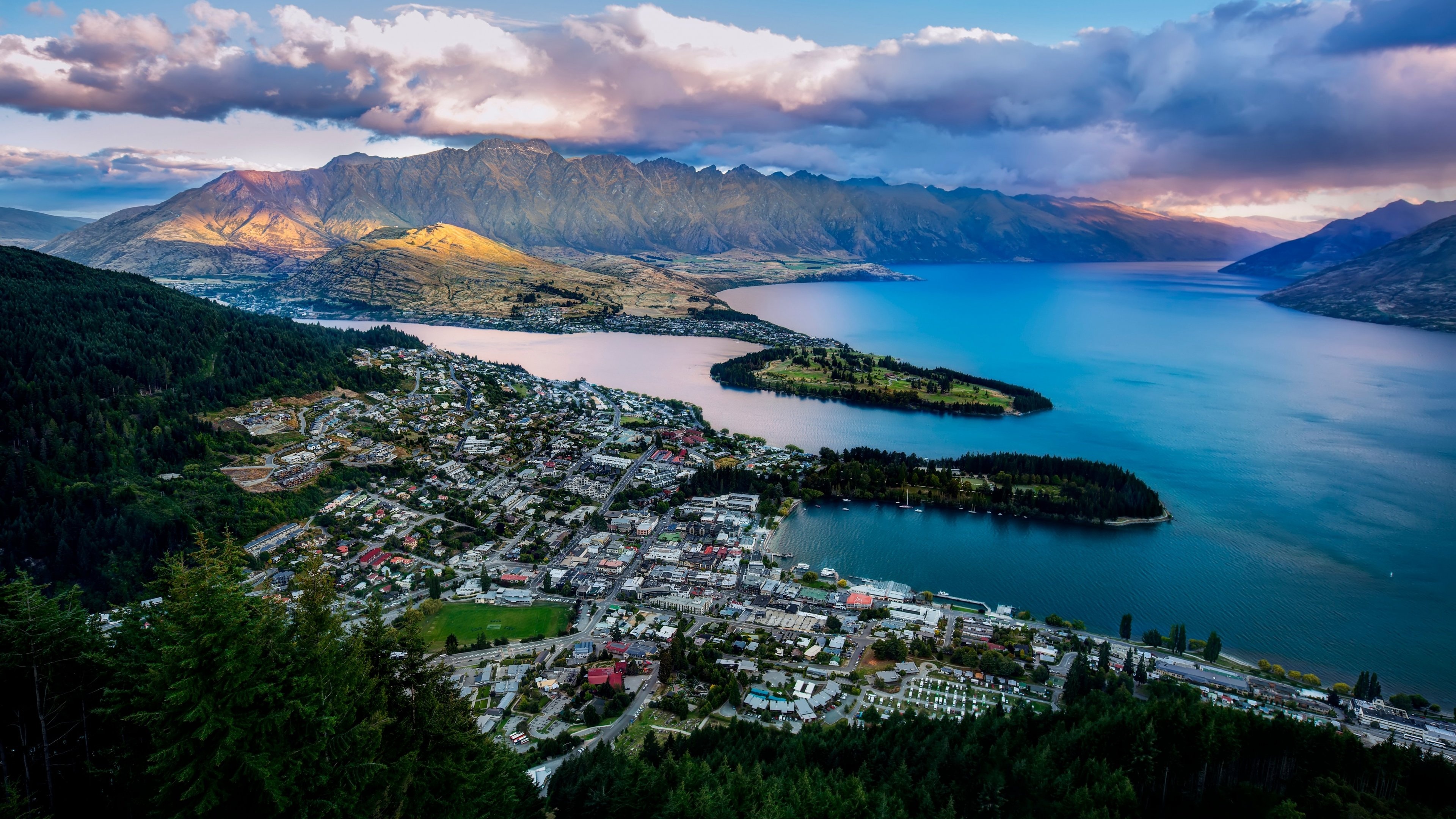 Queenstown, New Zealand art, Man-made marvel, Creative expression, 3840x2160 4K Desktop