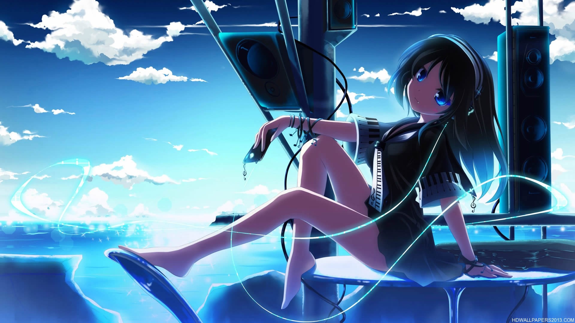 High definition, cool anime, artistic clarity, vivid colors, sleek design, 1920x1080 Full HD Desktop