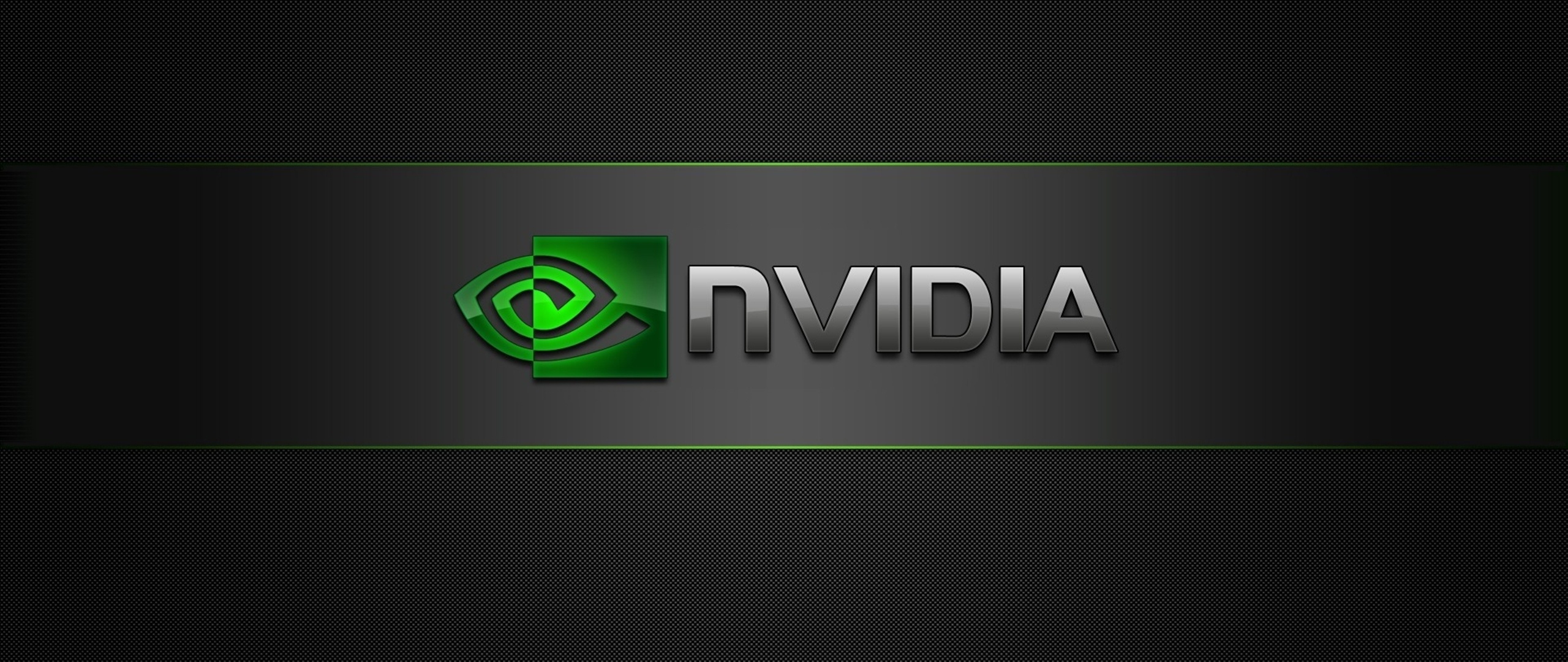 Nvidia, Brand logo, HD 4K wallpapers, 2560x1080 Dual Screen Desktop