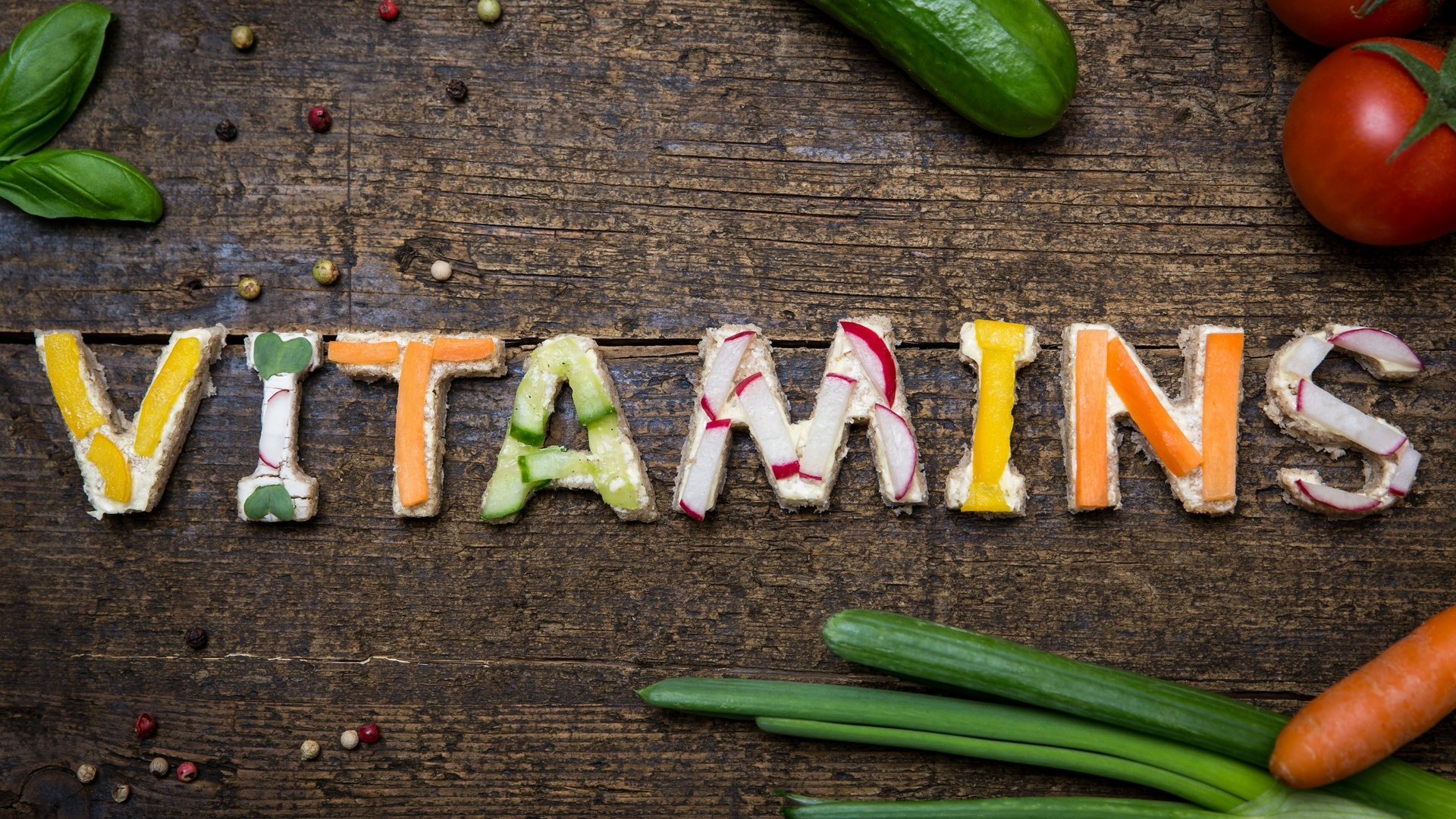 Vitamins as organic molecules, Nutritional elements, 1920x1080 Full HD Desktop