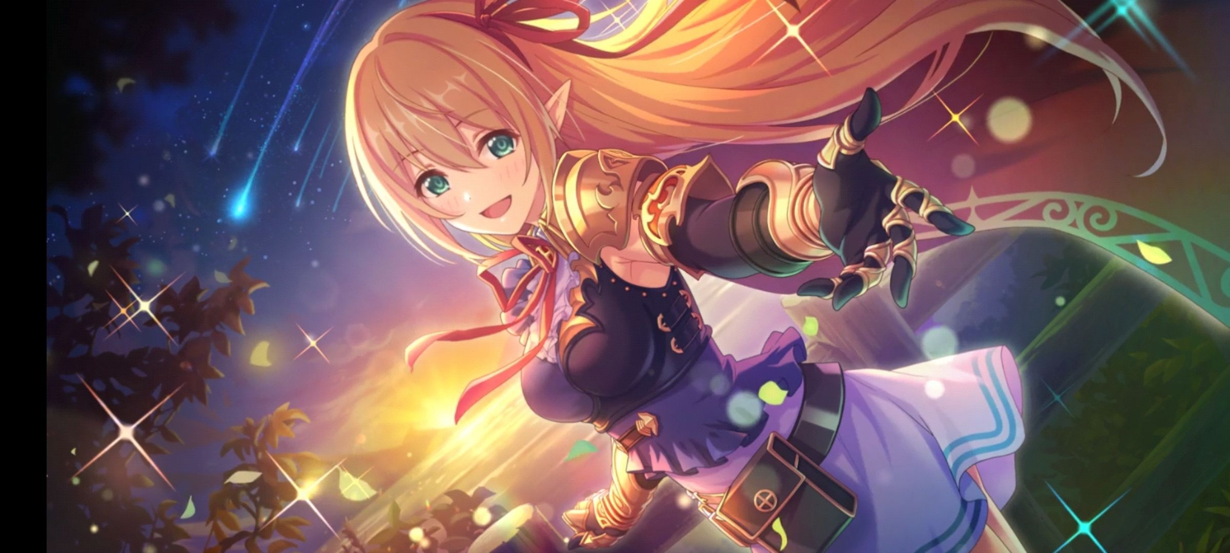 Princess Connect! Re: Dive, Game waifus, Japanese gaming sensation, Captivating visuals, 2400x1080 Dual Screen Desktop