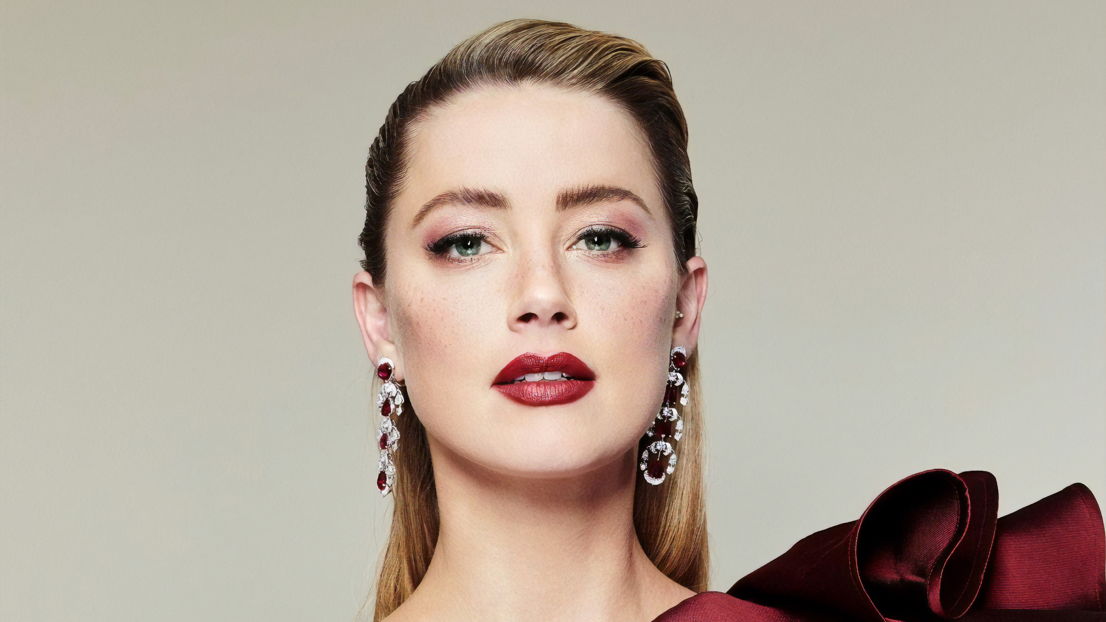 Amber Heard, Earrings Wallpaper, 3840x2160 4K Desktop
