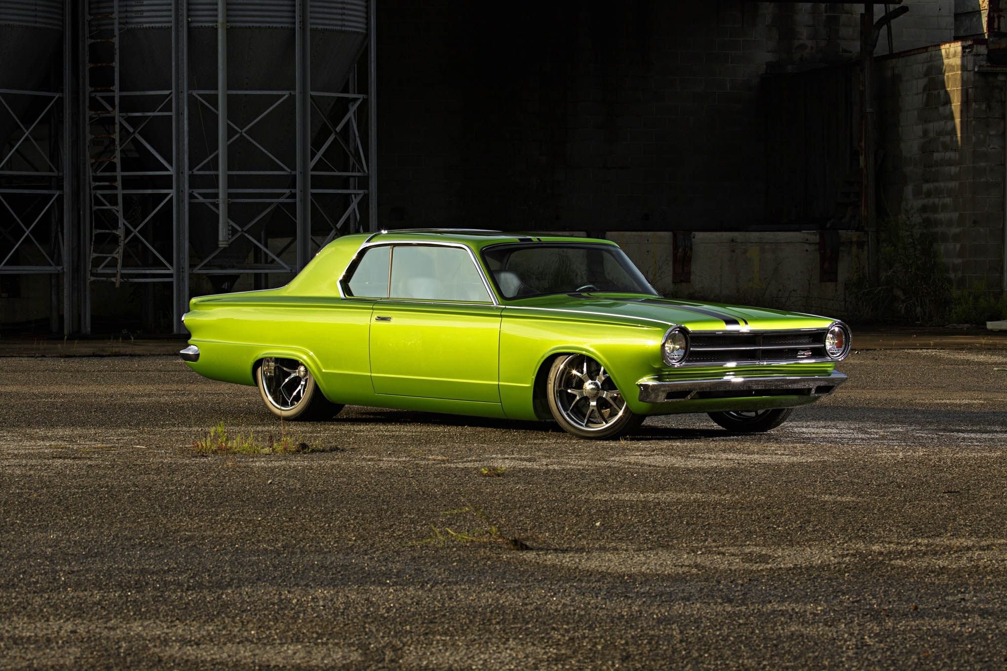 Dodge Dart, Classic modified beauty, Green coupe elegance, Vintage wallpaper, 2040x1360 HD Desktop