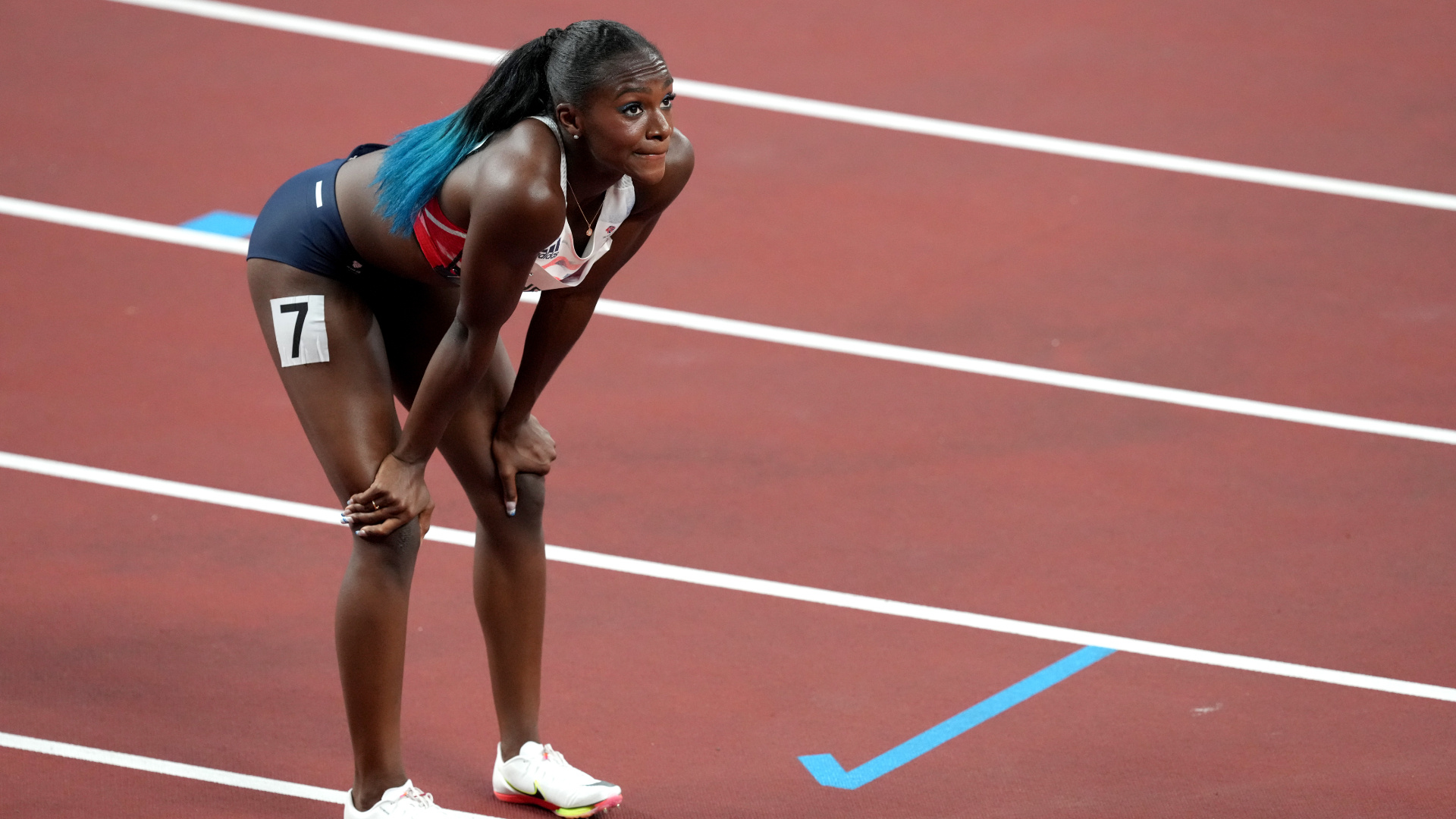 Dina Asher-Smith, Tokyo 2020, Pulls out, Hamstring injury, 1920x1080 Full HD Desktop