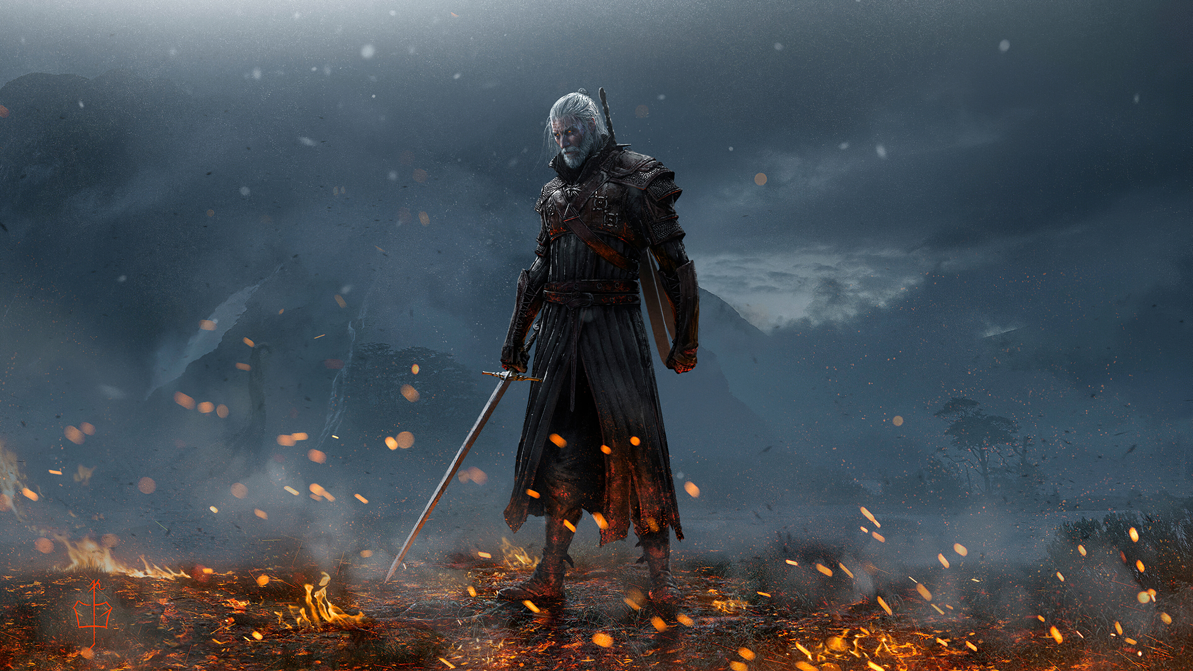 Witcher 4K artwork, 2020 HD, Artist, Wallpapers, 3840x2160 4K Desktop