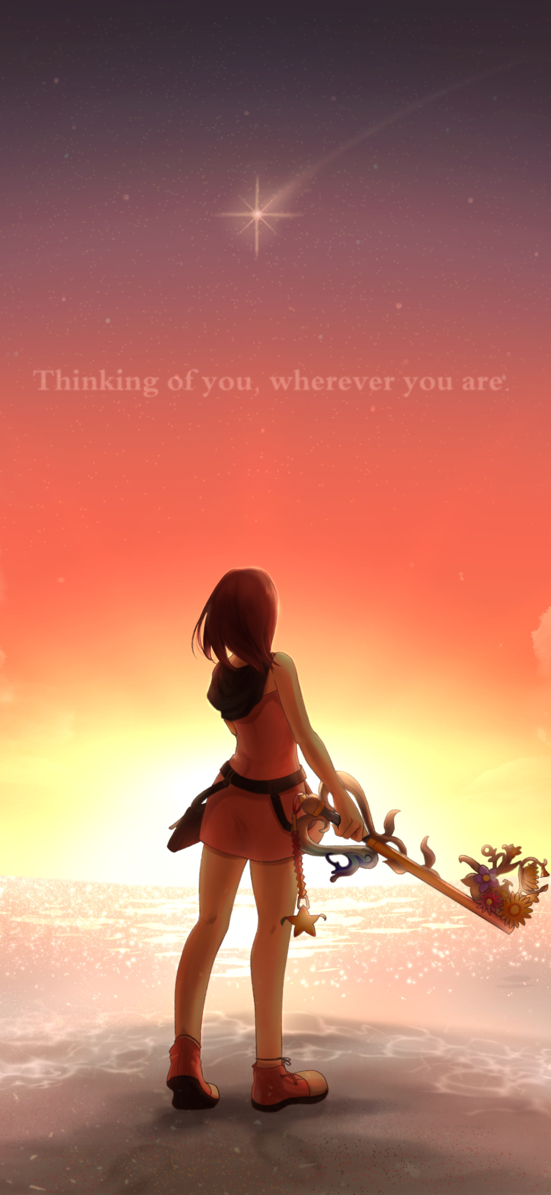 Kairi kingdom hearts anime, Immersive video game experience, Epic battles, Fantasy world, 1080x2340 HD Phone