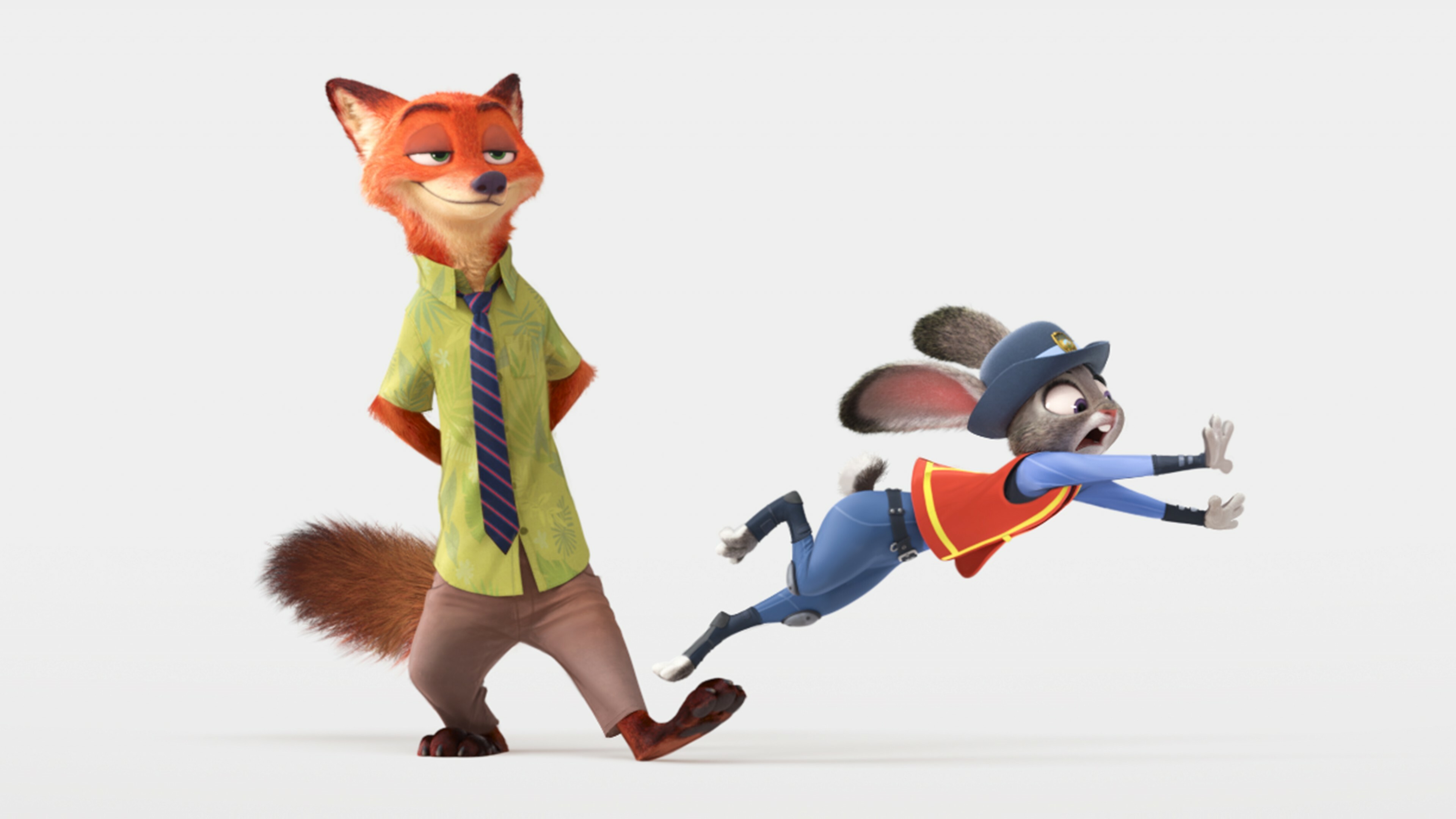 Nick Wilde and Judy, Zootopia Wallpaper, 3840x2160 4K Desktop