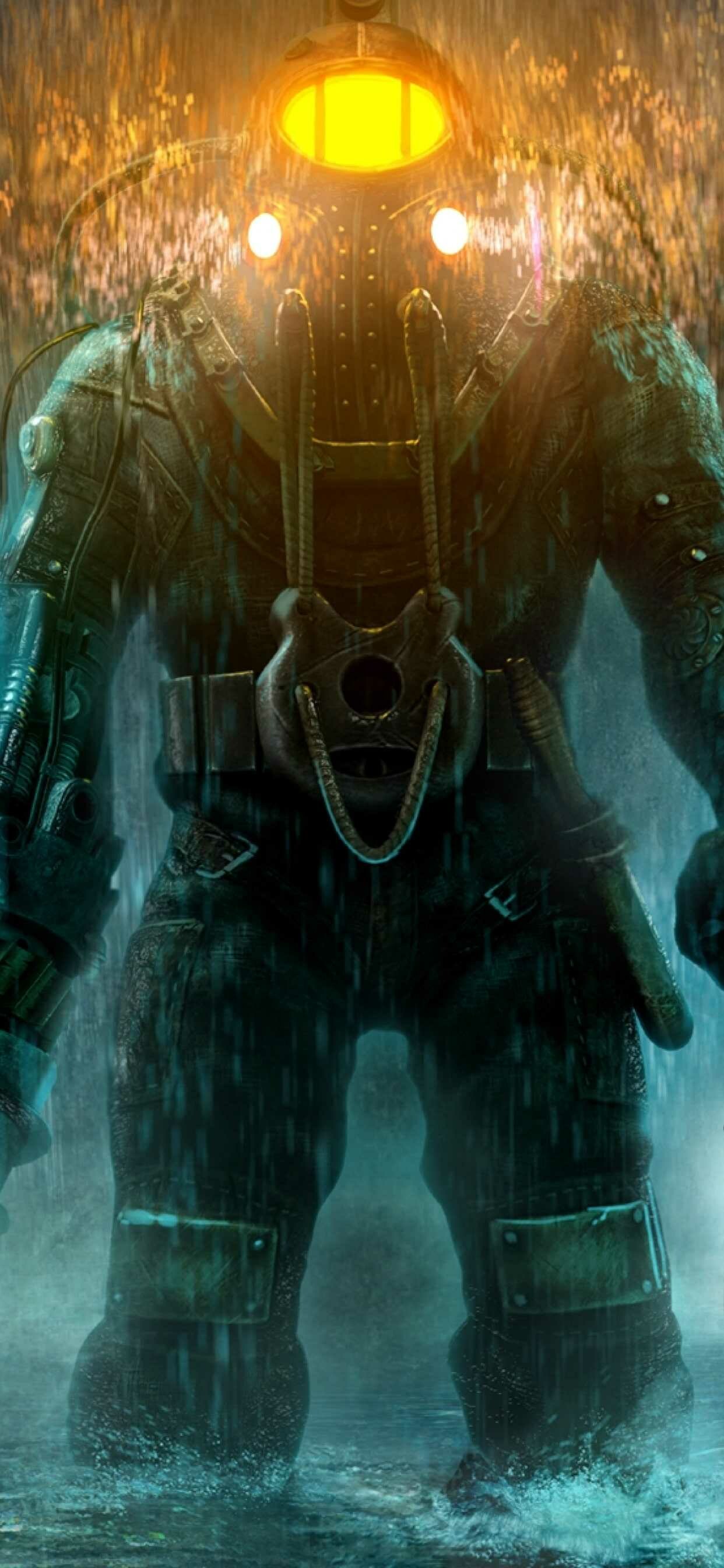 BioShock, Underwater city, Horror game, Rapture, 1250x2690 HD Phone