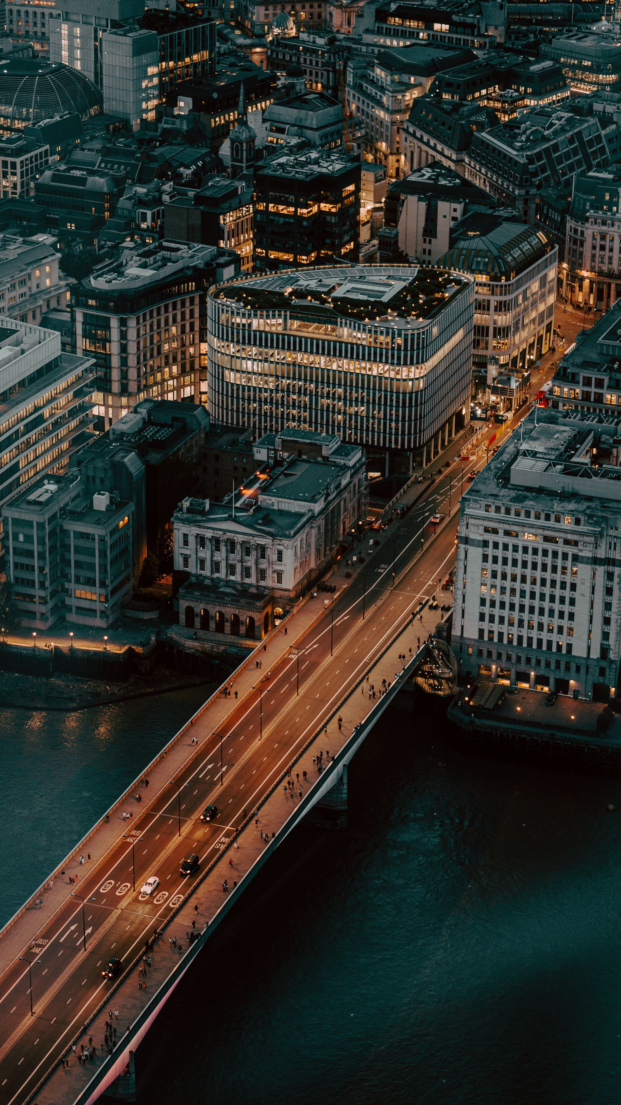 City aerial view, Urban architecture, 2160x3840 4K Phone