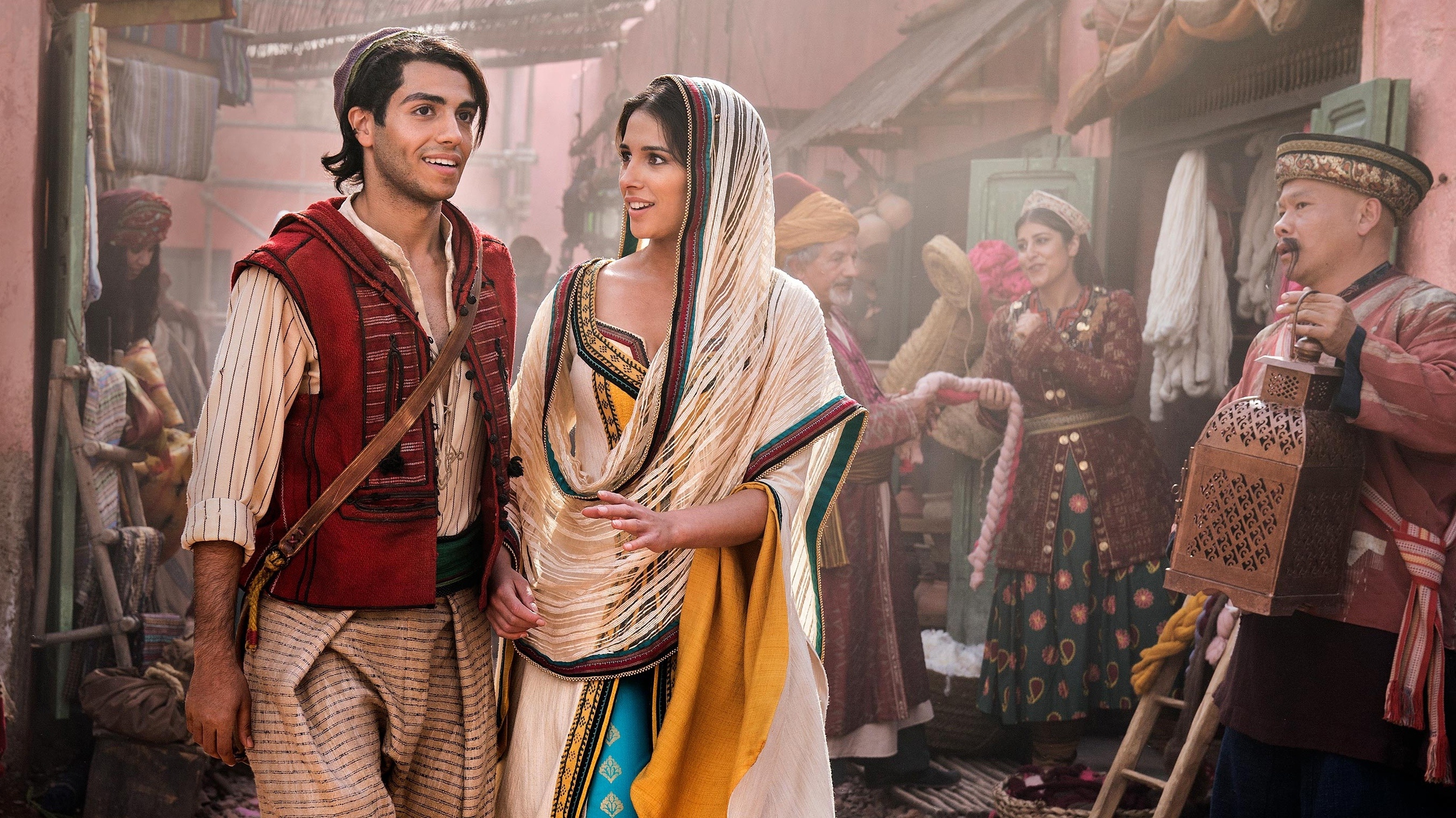 Naomi Scott, Movies, Aladdin 2019, Mena Massoud, 2700x1520 HD Desktop