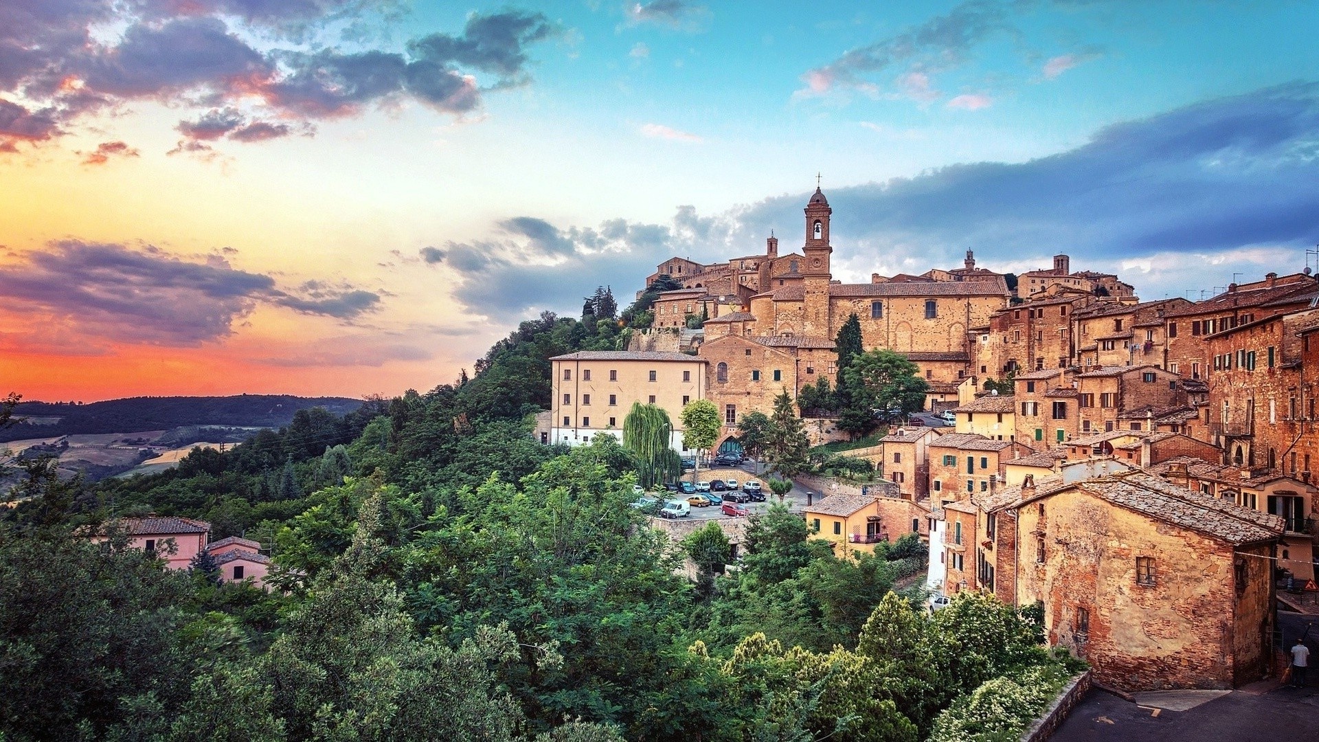 Montepulciano wallpapers, Italian beauty, High-quality backgrounds, Tuscan charm, 1920x1080 Full HD Desktop