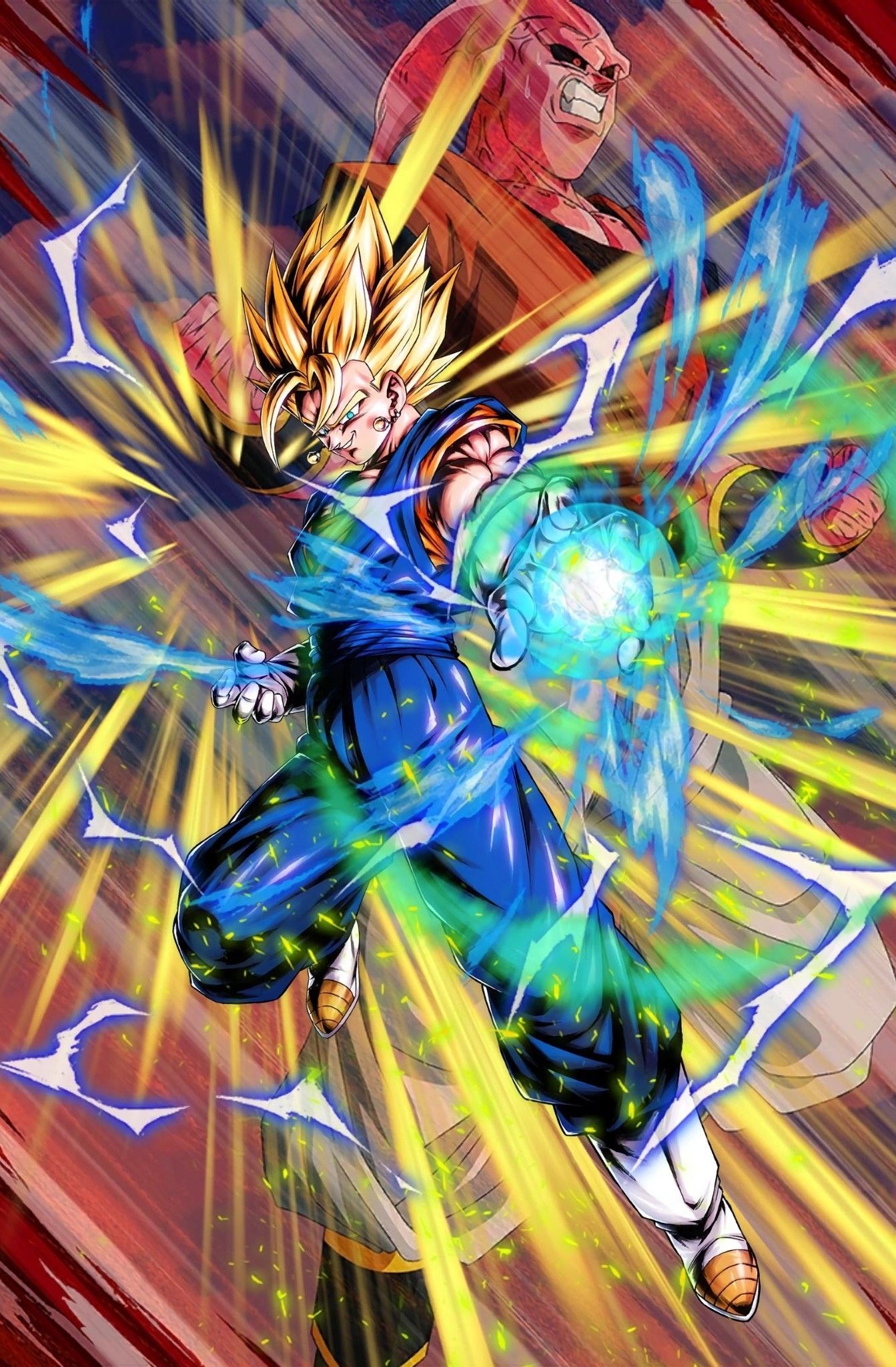 Super Vegito, Super Buu (Gohan absorbed), Ki blast energy, HD Phone wallpaper