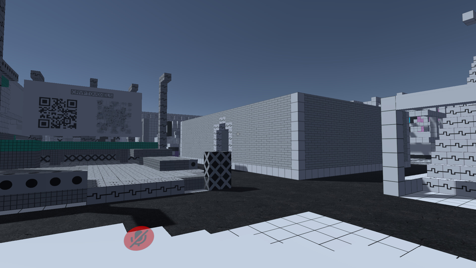 The Grid in Cryptovoxels, Pt 3, 1920x1080 Full HD Desktop