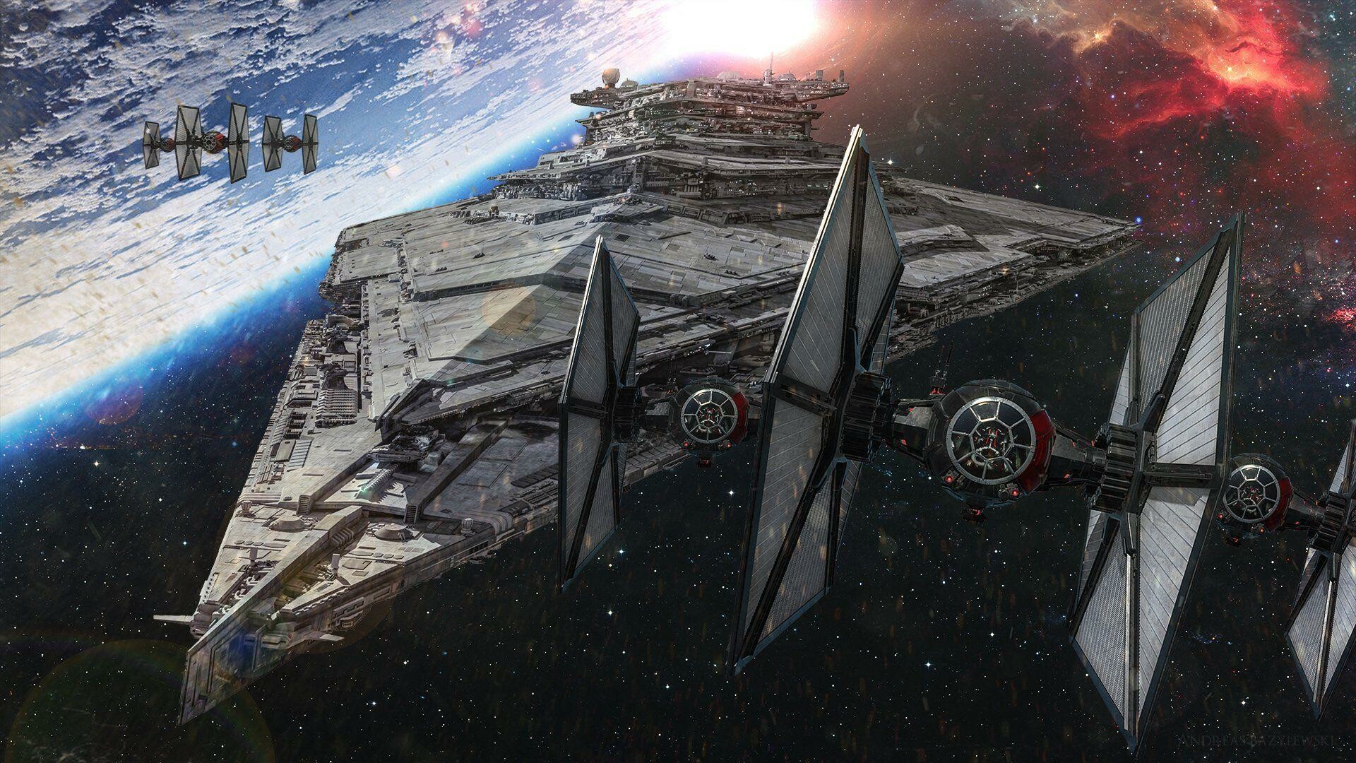 Venator class star destroyer, Iconic ship design, Impressive visuals, Galactic dominance, 1920x1080 Full HD Desktop