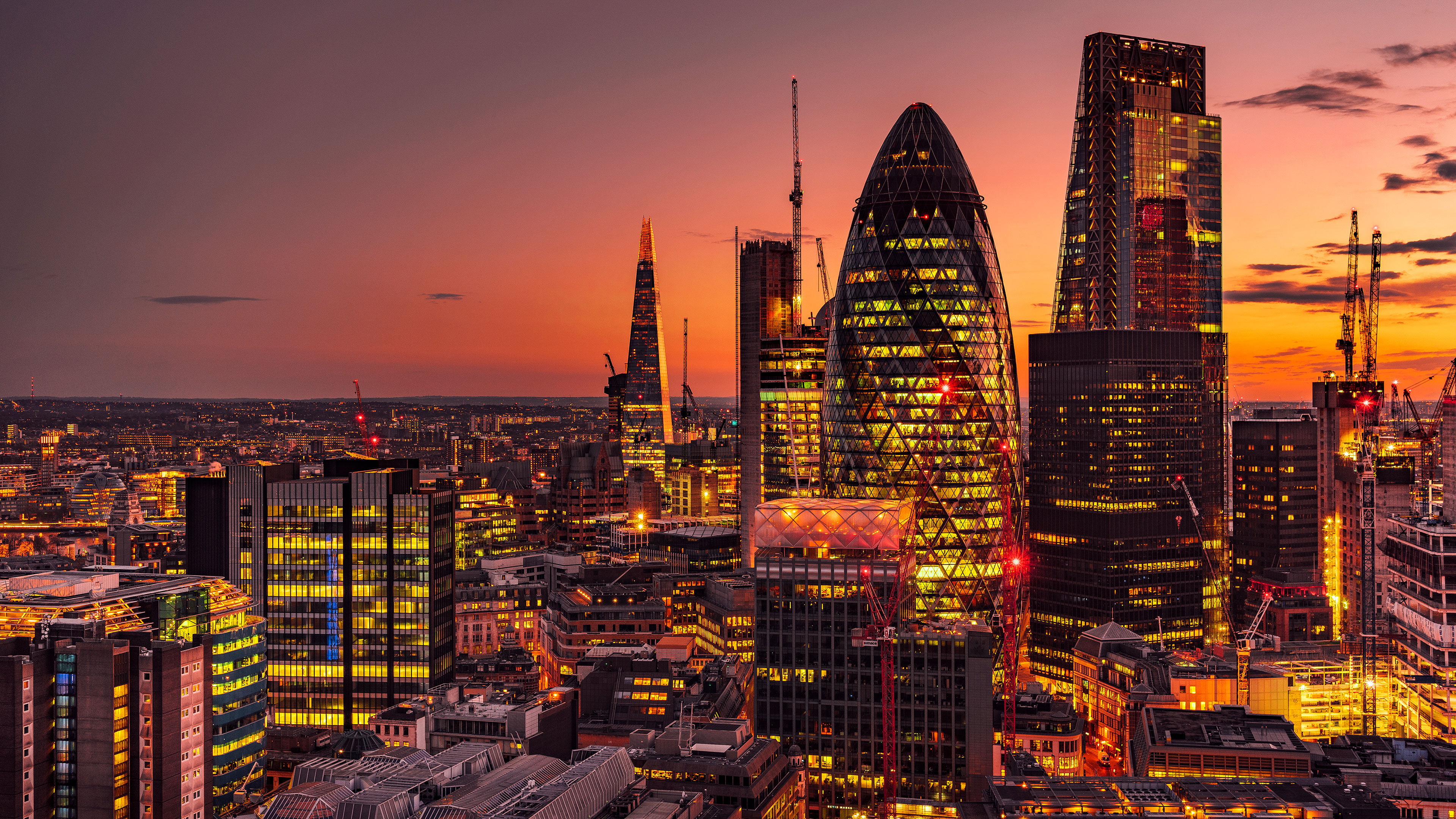 London lights 4K HD, World wallpapers, Images, Pictures, 3840x2160 4K Desktop