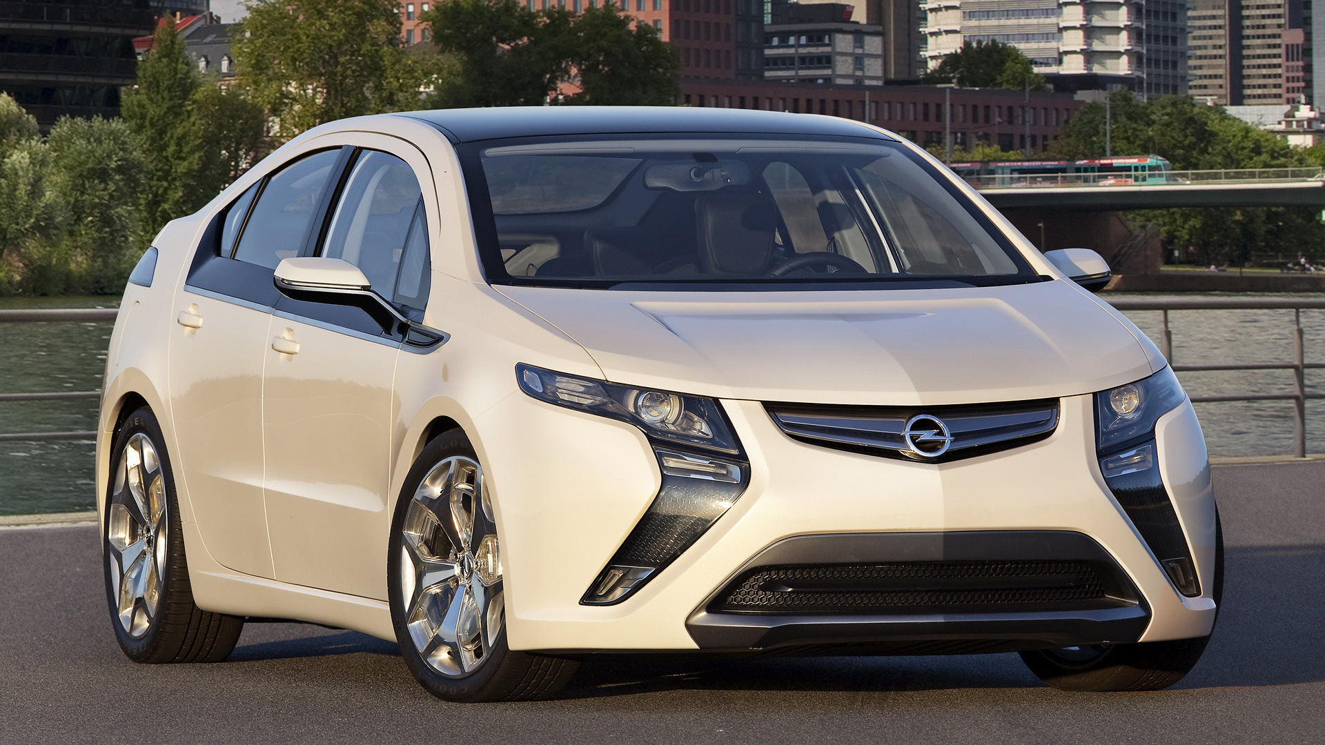 Opel Ampera, Concept car, Futuristic design, Cutting-edge technology, 1920x1080 Full HD Desktop