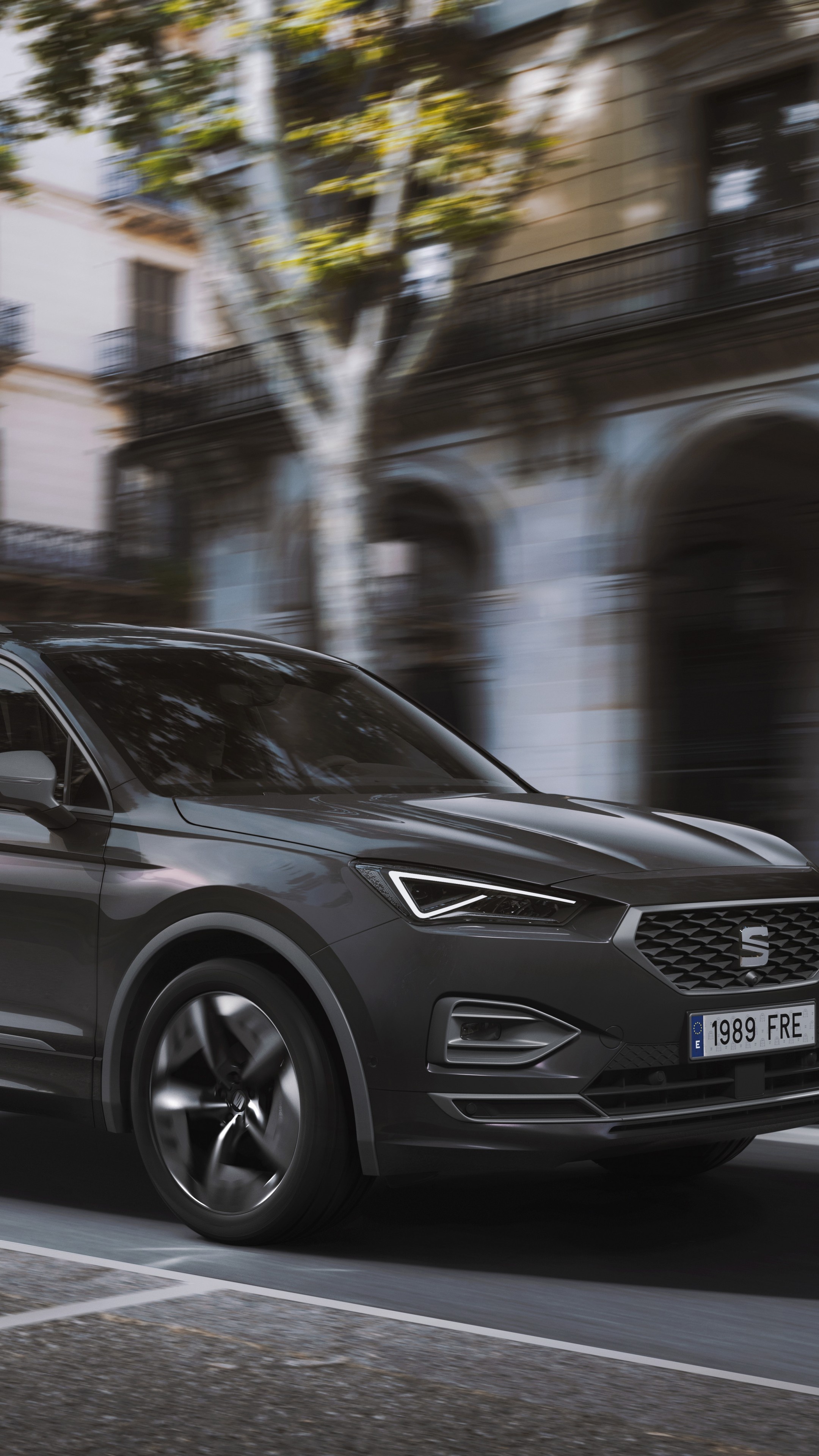 Seat, Tarraco FR PHEV, Electric SUV, Futuristic design, 2160x3840 4K Phone