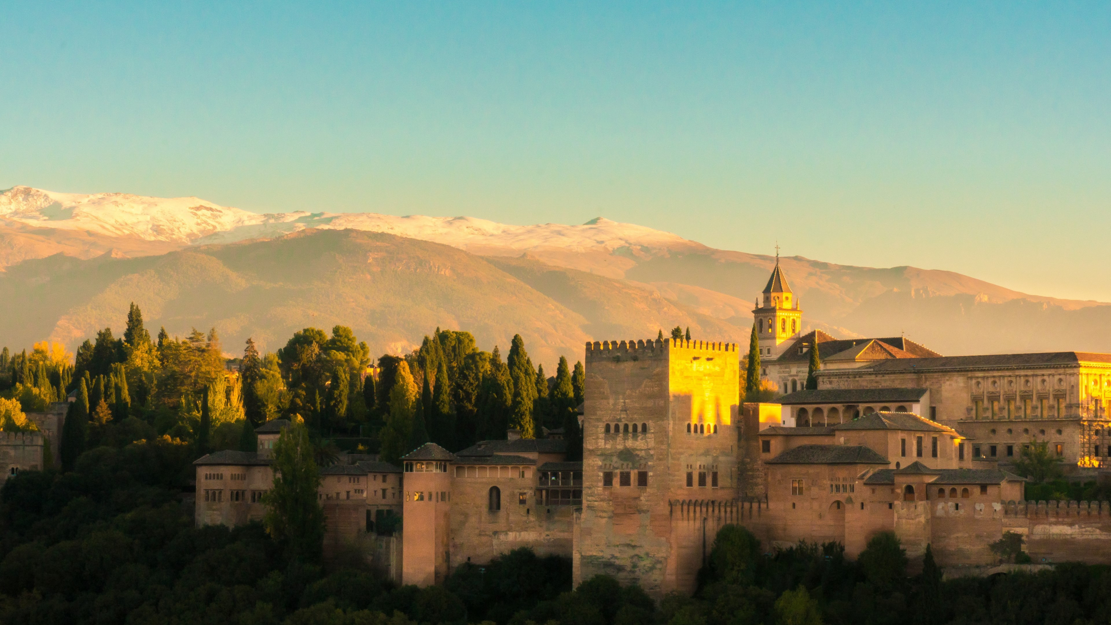 Alhambra, Travels, Spain, Granada, 3840x2160 4K Desktop