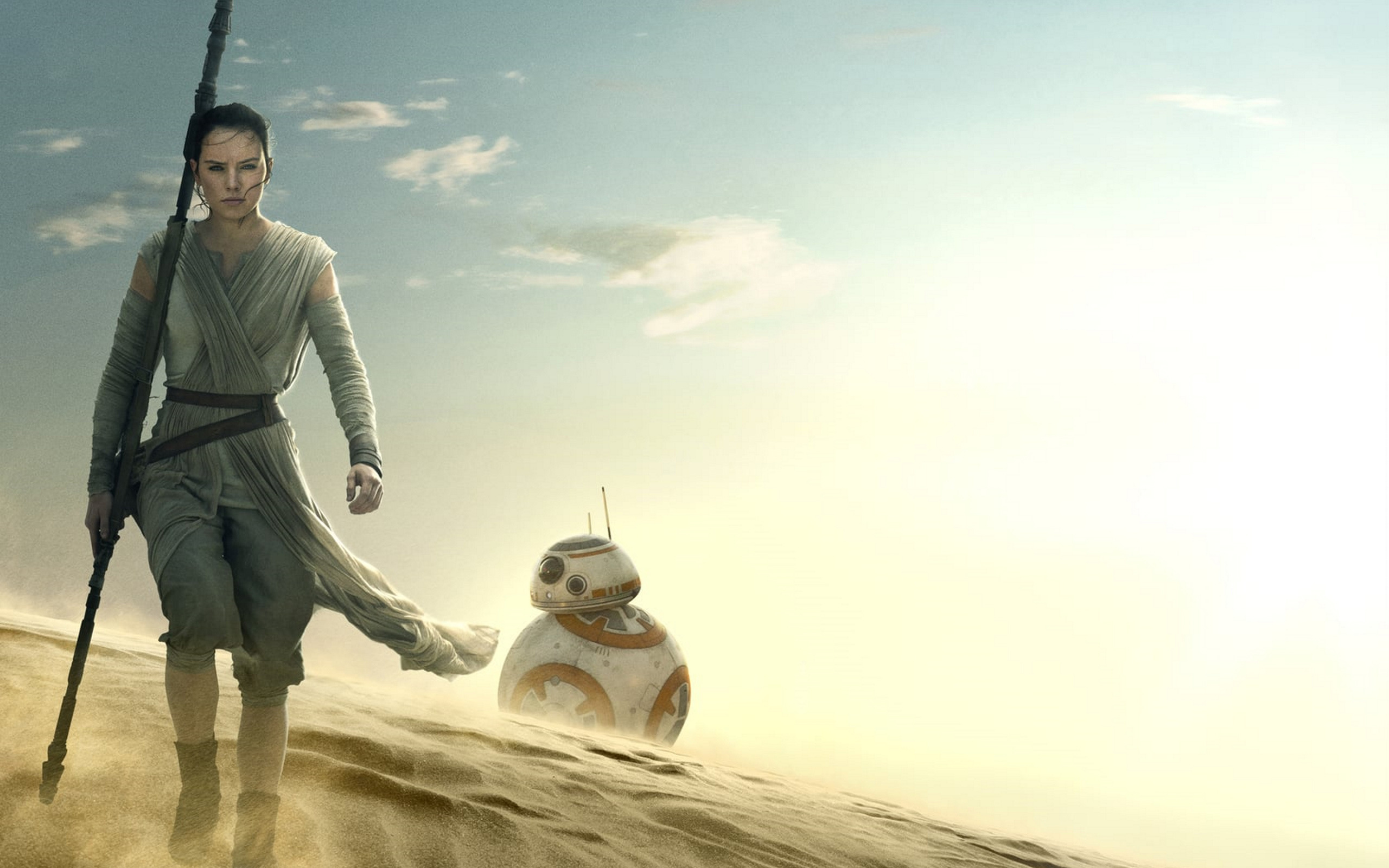 Rey, BB-8, Star Wars Wallpaper, 2560x1600 HD Desktop