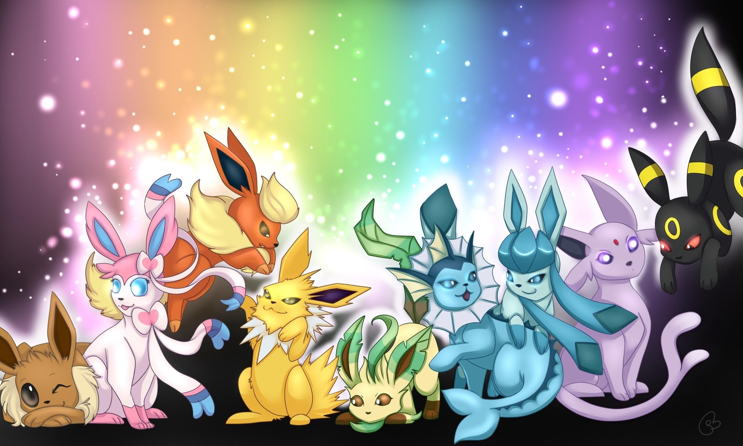 Glaceon and Sylveon wallpapers, Pokmon, 2500x1500 HD Desktop