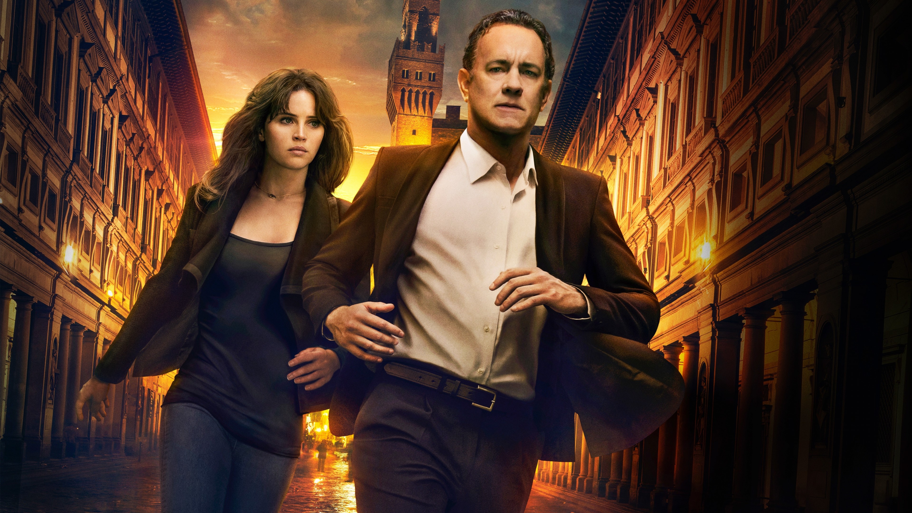 Tom Hanks, Wallpaper, Inferno, Felicity Jones, 3840x2160 4K Desktop