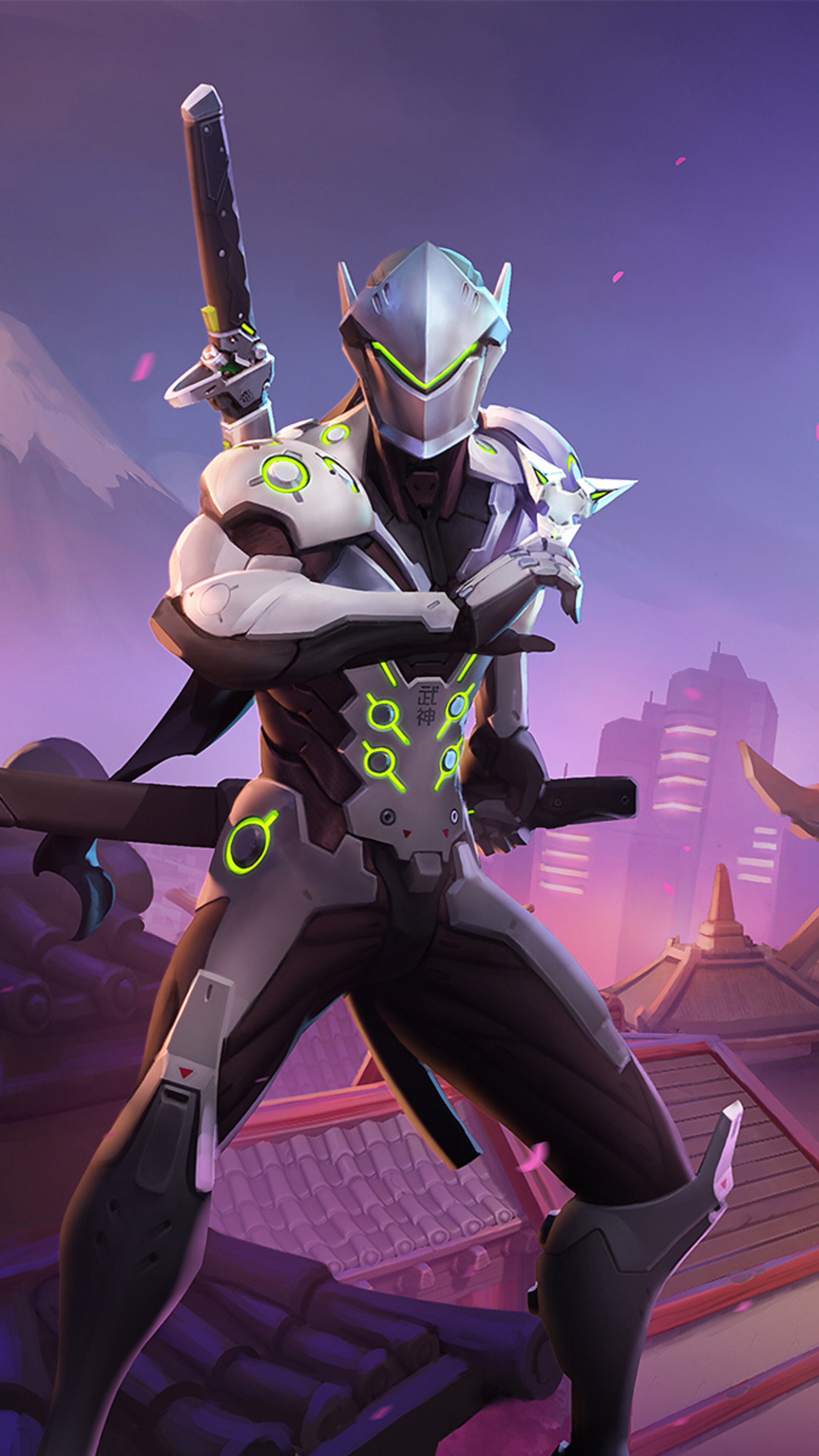 Genji fanart, Sony Xperia masterpieces, 4K wallpapers, Beautiful visuals, 2160x3840 4K Phone