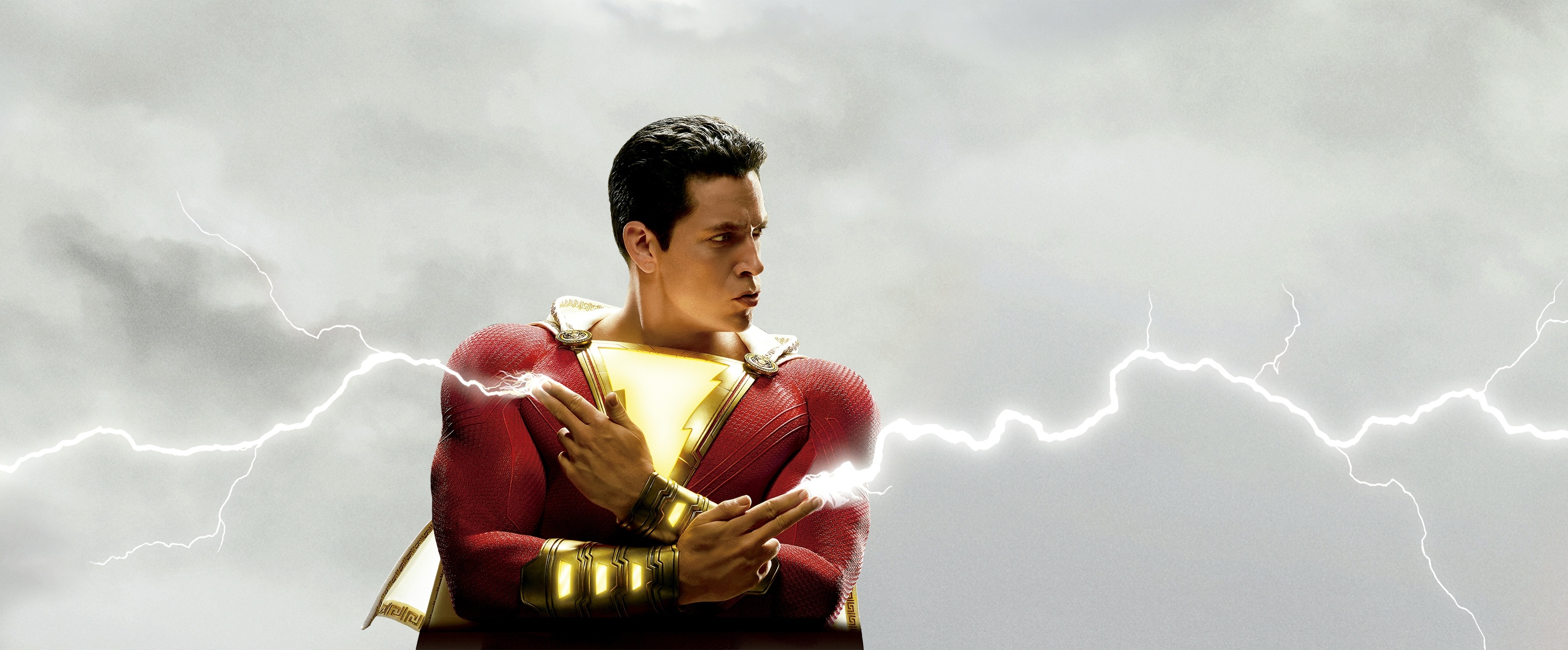 Shazam Movie, DC Comics, HD wallpaper, Superhero fan, 3030x1260 Dual Screen Desktop