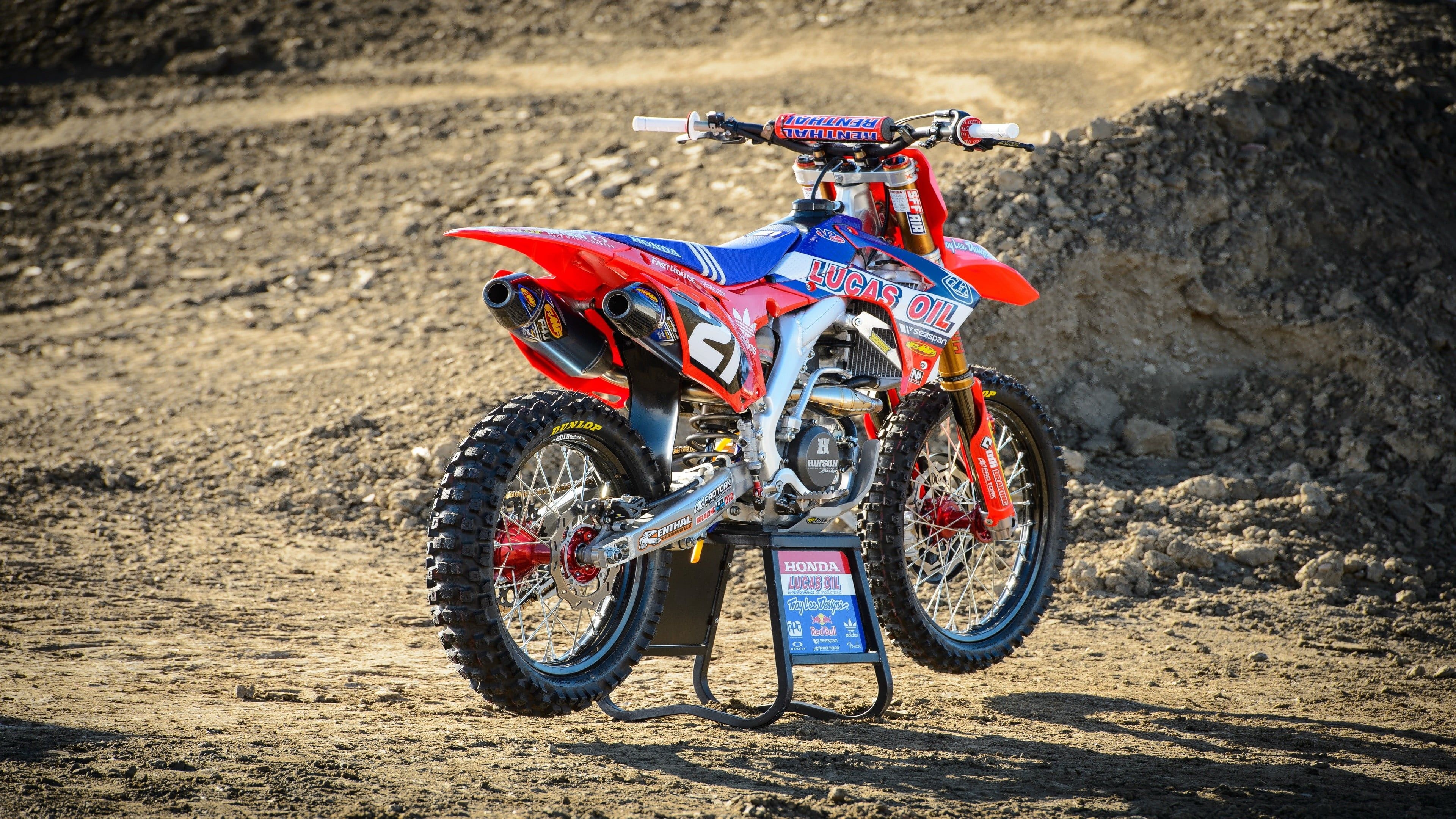 Honda CRF, Dirt Bike Wallpaper, 3840x2160 4K Desktop