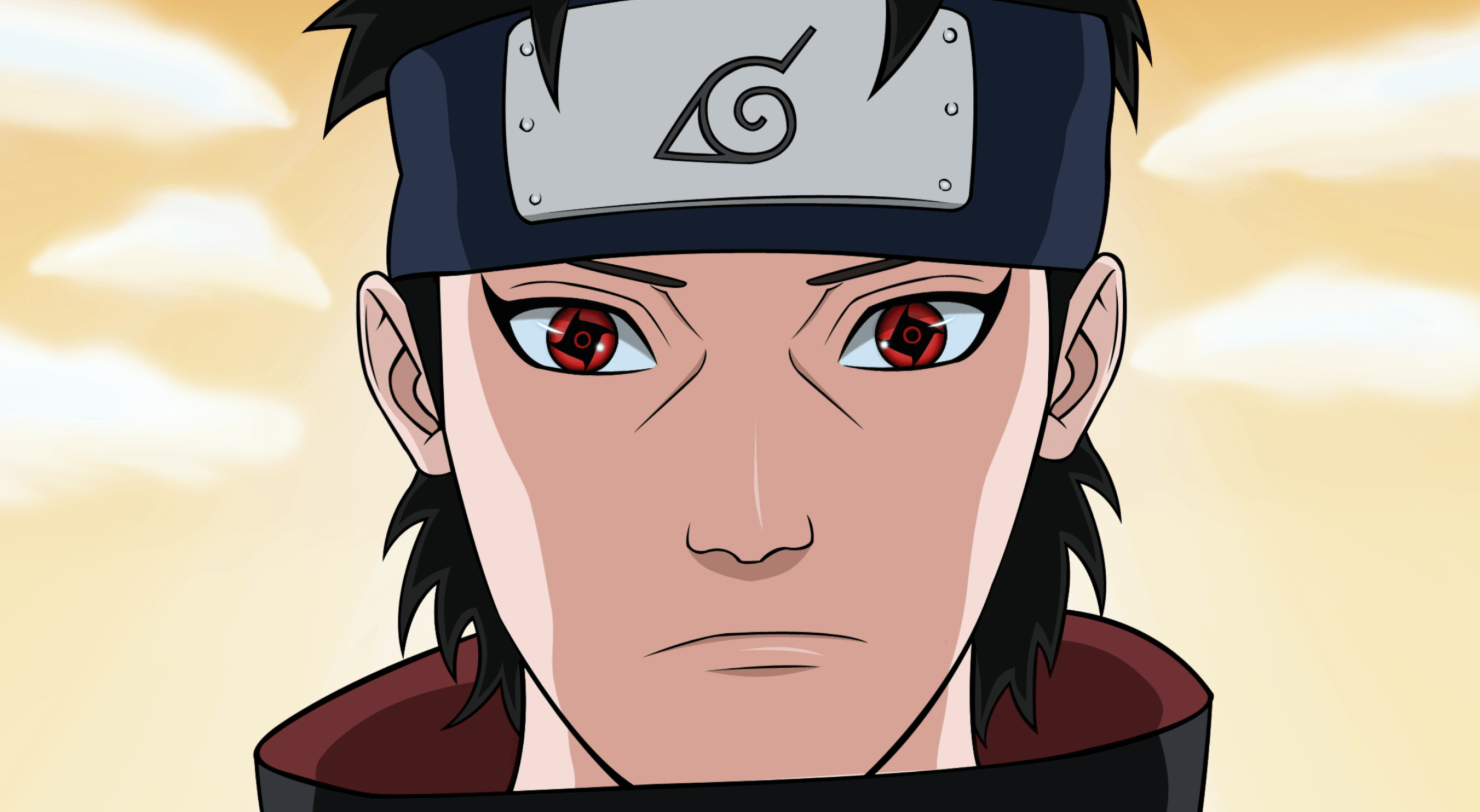 Shisui Uchiha, Mangekyo Sharingan, Konohagakure headband, HD Desktop wallpaper