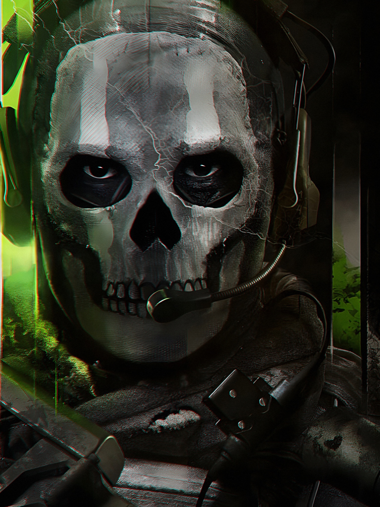 Simon Ghost Riley, Skull balaclava mask, Tactical communications headset, HD Phone wallpaper