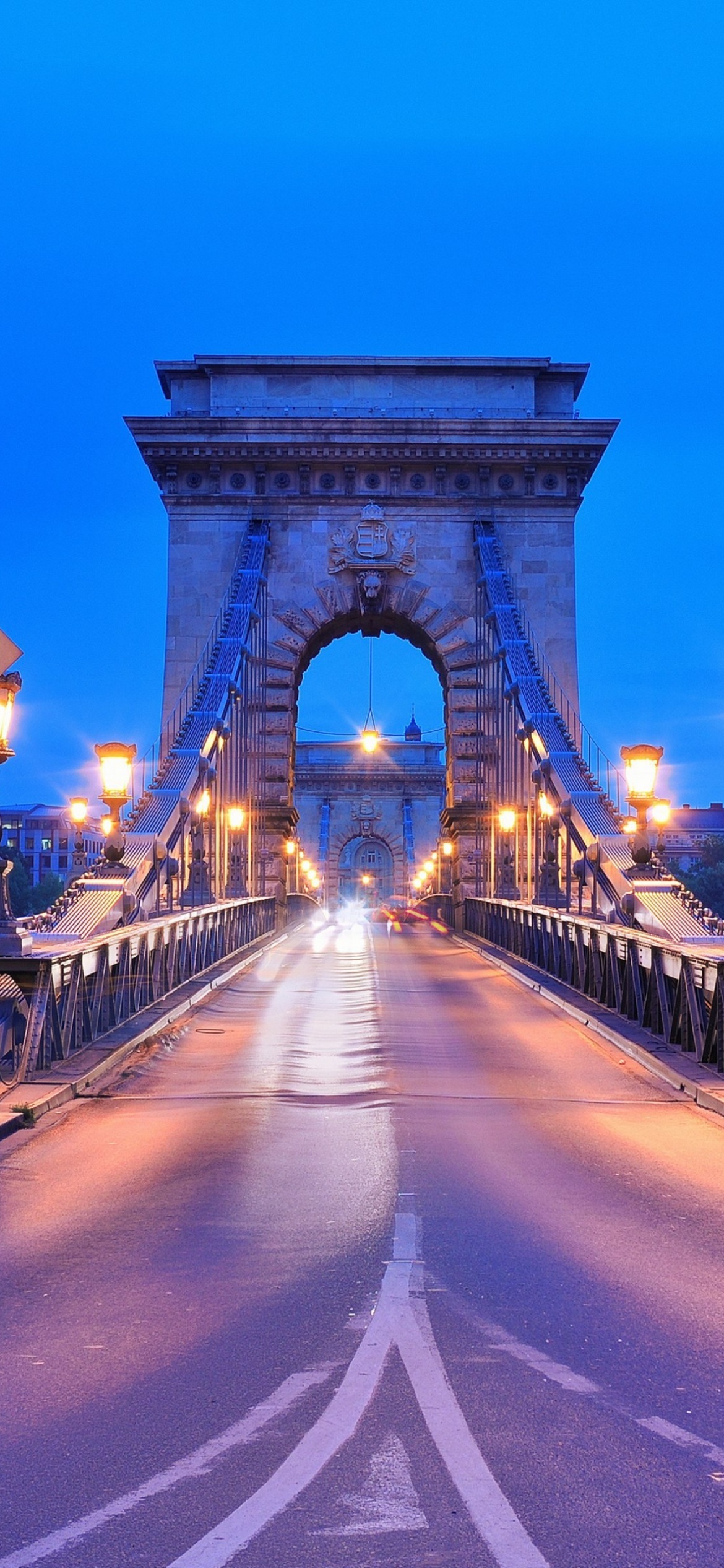 Budapest Chain Bridge, Wallpaper for iPhone 11, Stunning image, Urban icon, 1170x2540 HD Phone