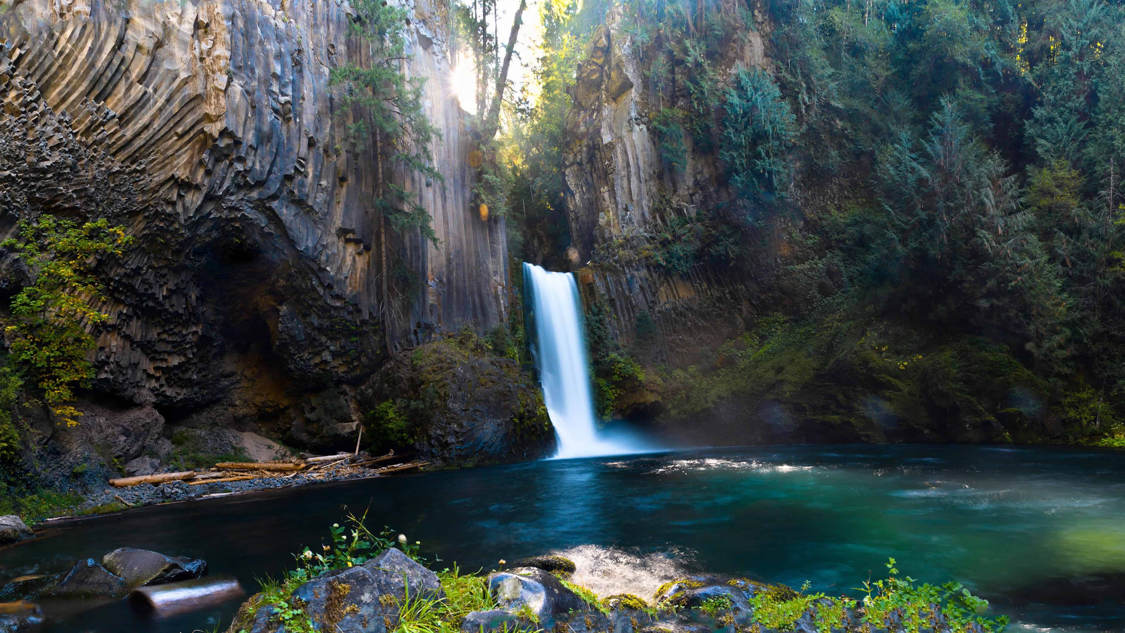 Toketee Falls North, Umpqua River Oregon, 3840x2160 4K Desktop