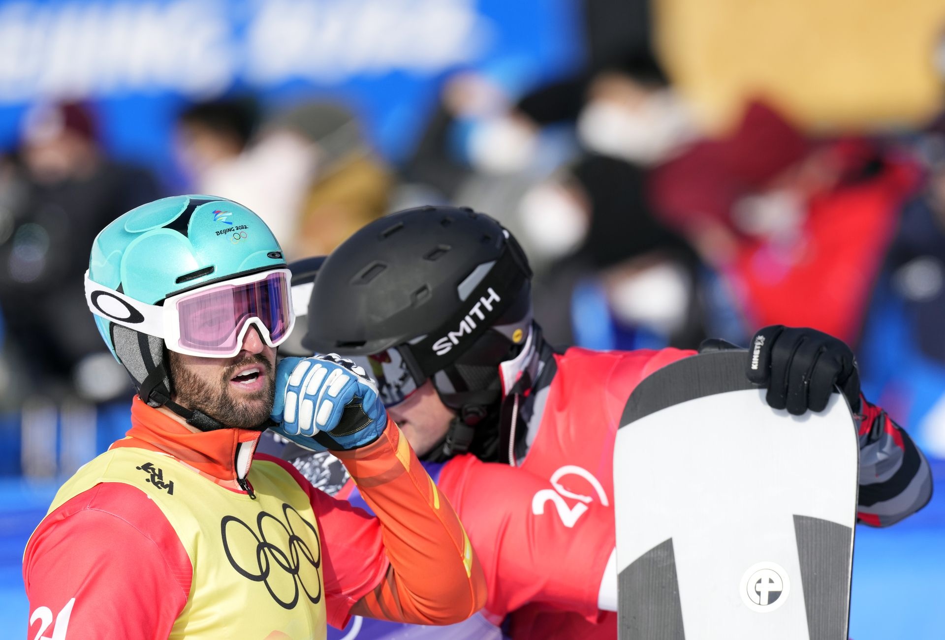 Lucas Eguibar, Olympic diploma, Beijing 2022, Snowboard cross, 1920x1310 HD Desktop