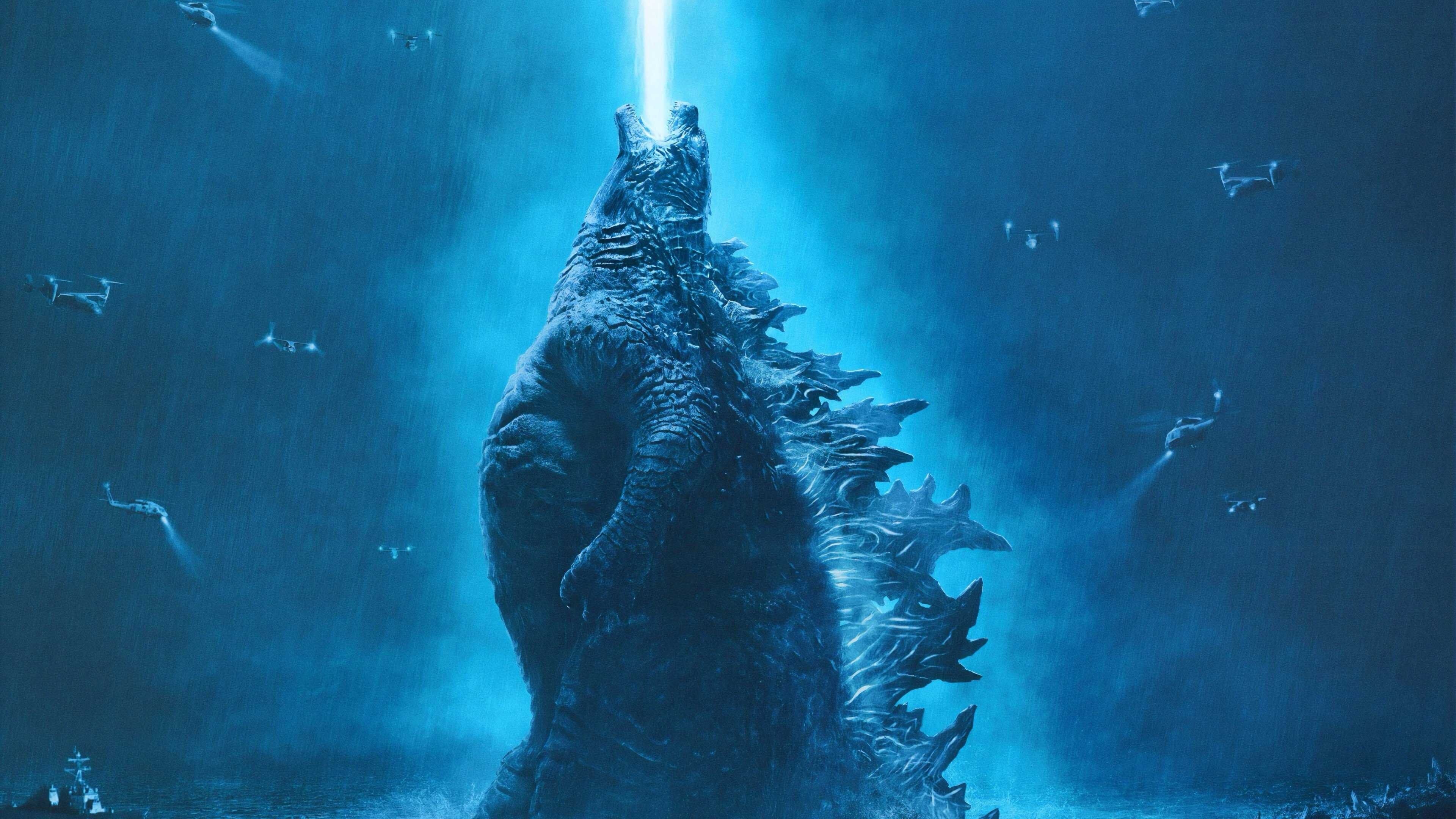 Desktop Godzilla wallpaper, Movie franchise, Monstrous visuals, Epic creature, 3840x2160 4K Desktop