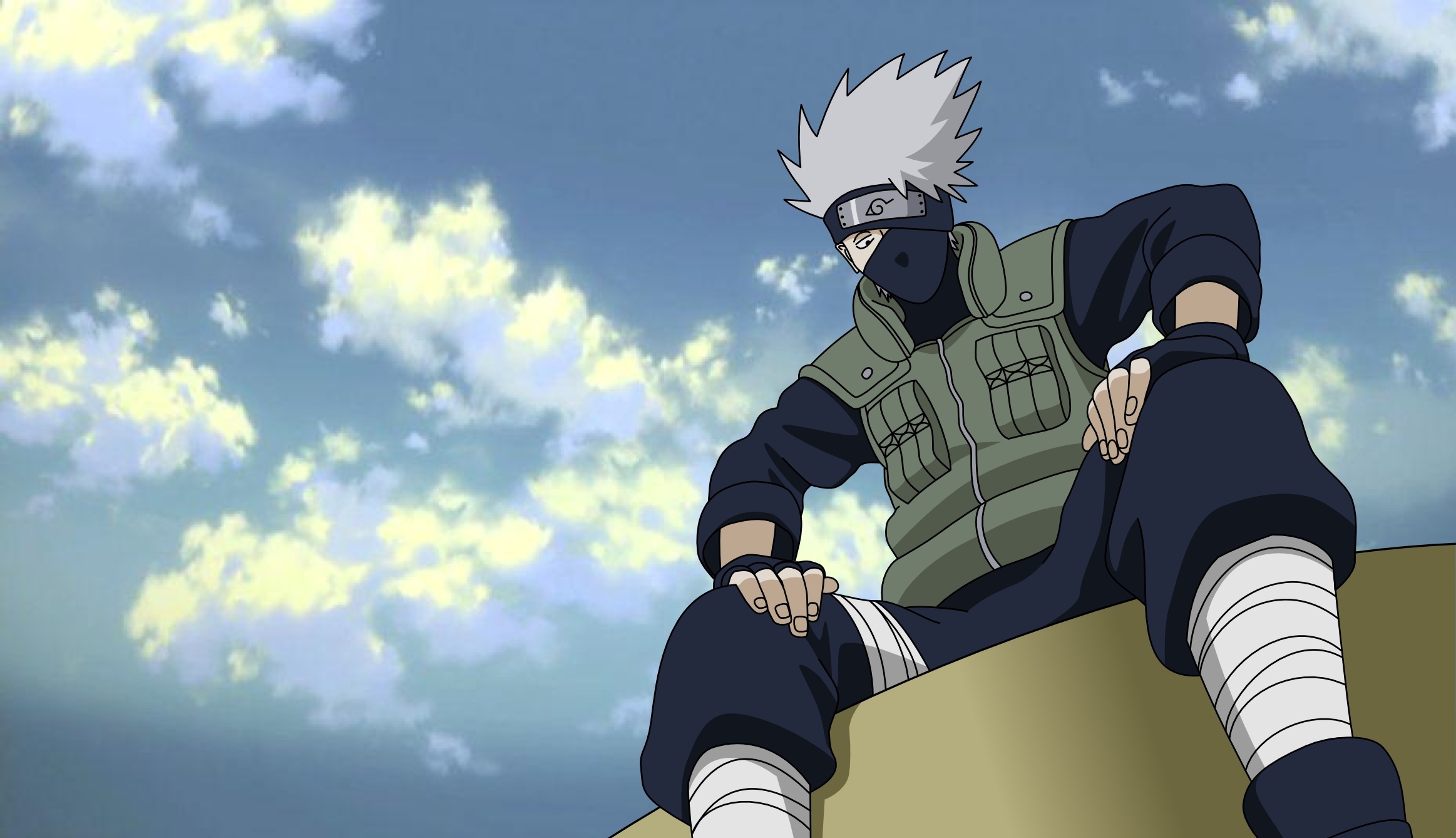 Kakashi Hatake, Mysterious figure, Sharingan eye, Silent protector, 2330x1340 HD Desktop