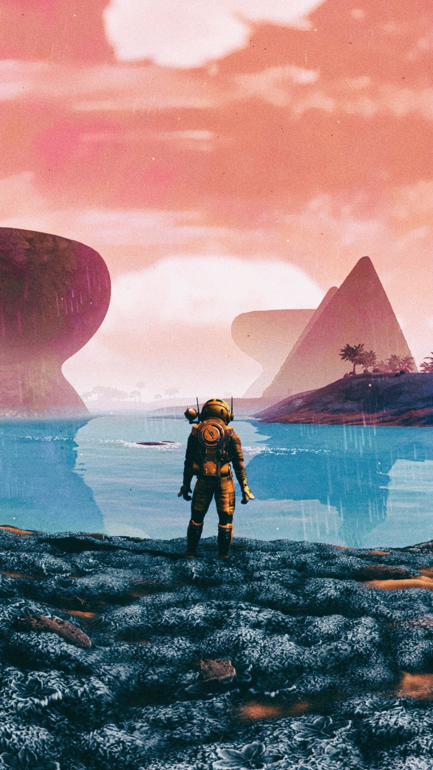 No Mans Sky, Vast virtual universe, Game of exploration, Interstellar travel, 1440x2560 HD Phone