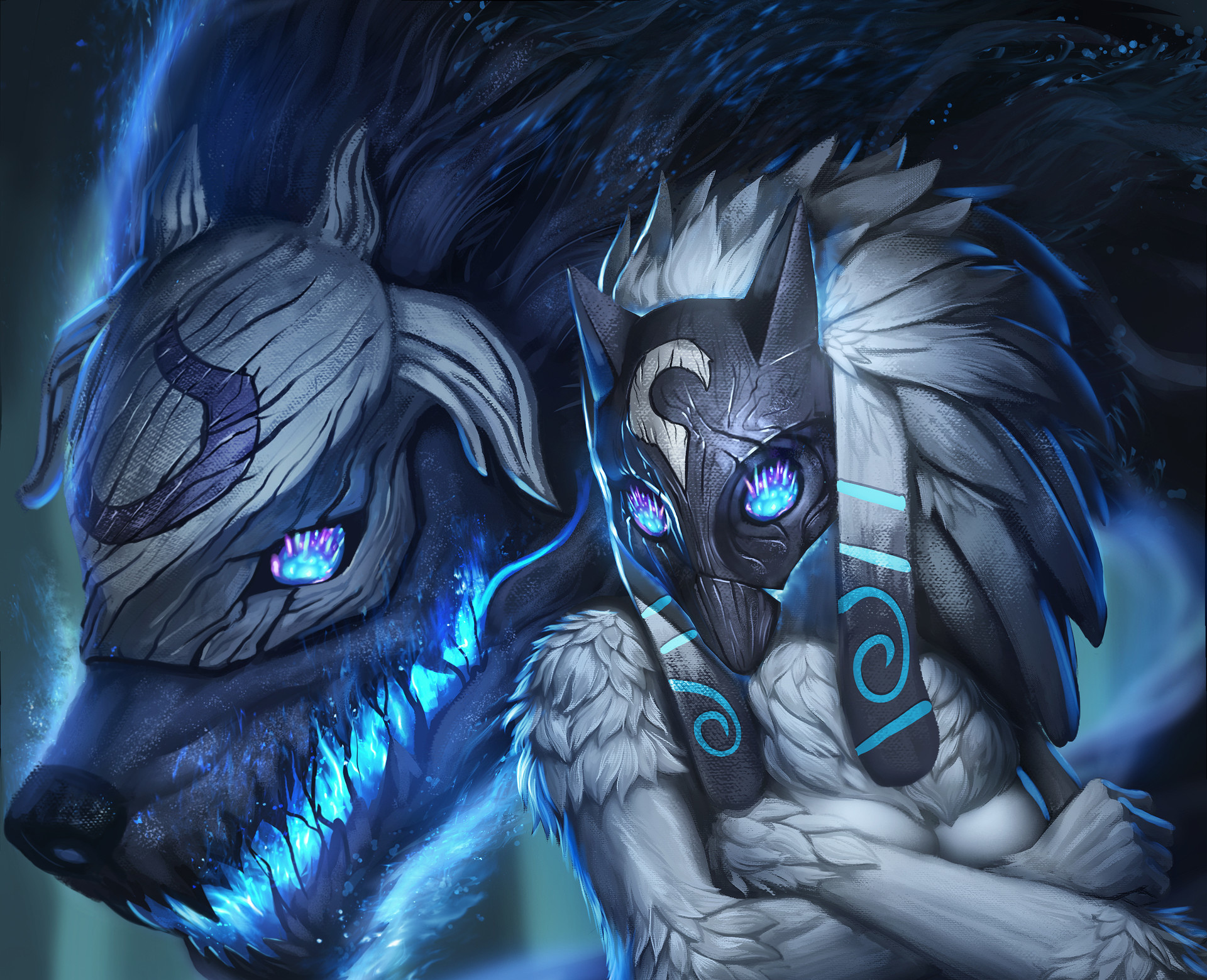 Kindred League of Legends, Wallpapers, 1920x1560 HD Desktop