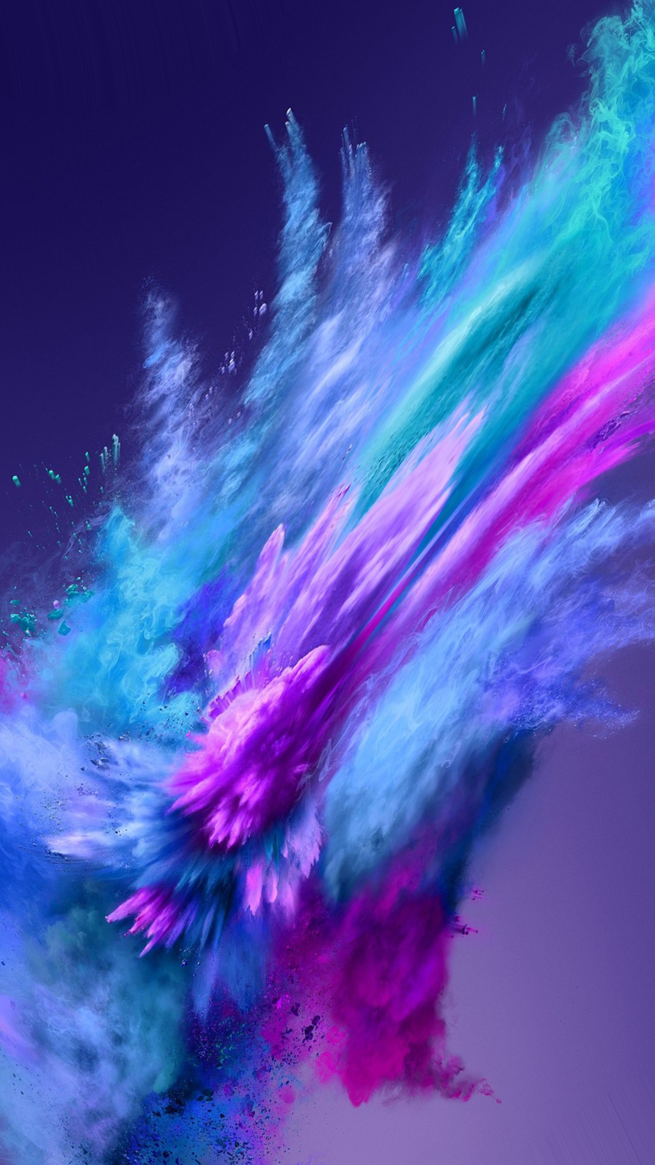 Color powder spray, Abstract 4k, Xperia x premium, 2160x3840 4K Phone