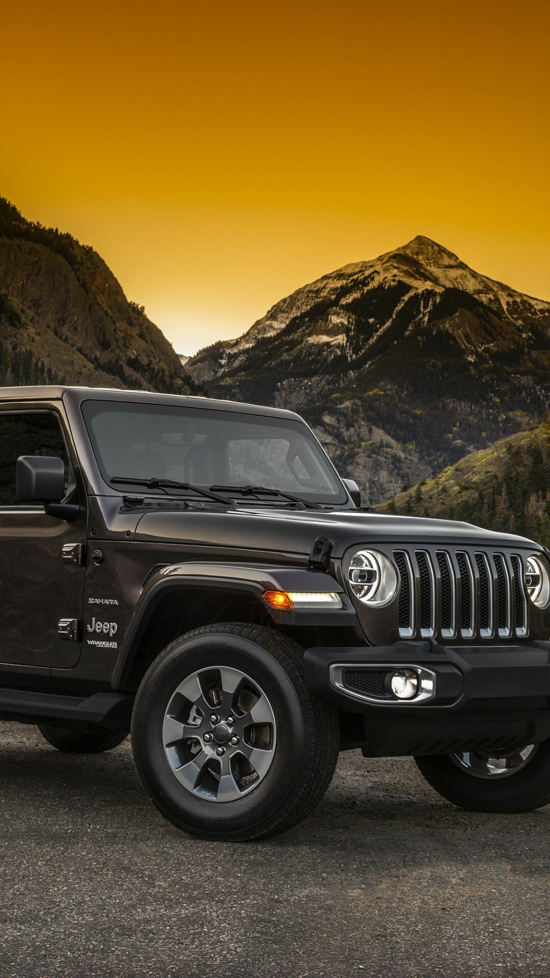 Jeep Wrangler Sports Utility Vehicle, Solid black beauty, Unmatched versatility, Boundless freedom, 1080x1920 Full HD Phone