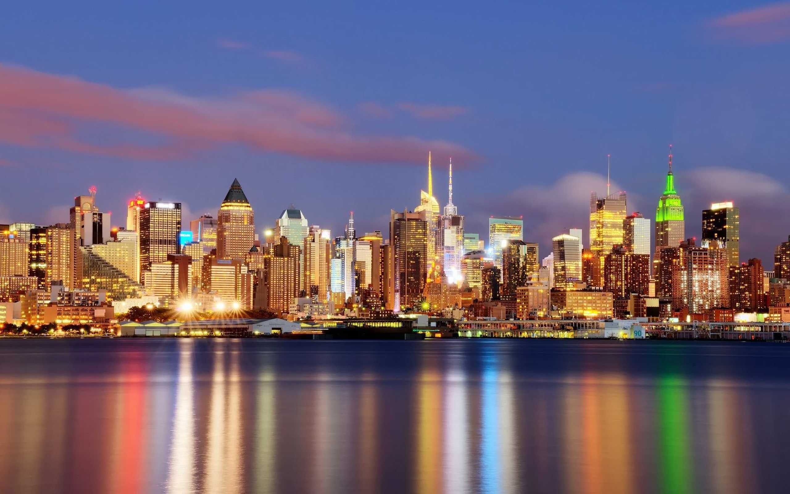 New York Cityscape, Golden Sunlight, Urban Beauty, Downtown Charm, 2560x1600 HD Desktop