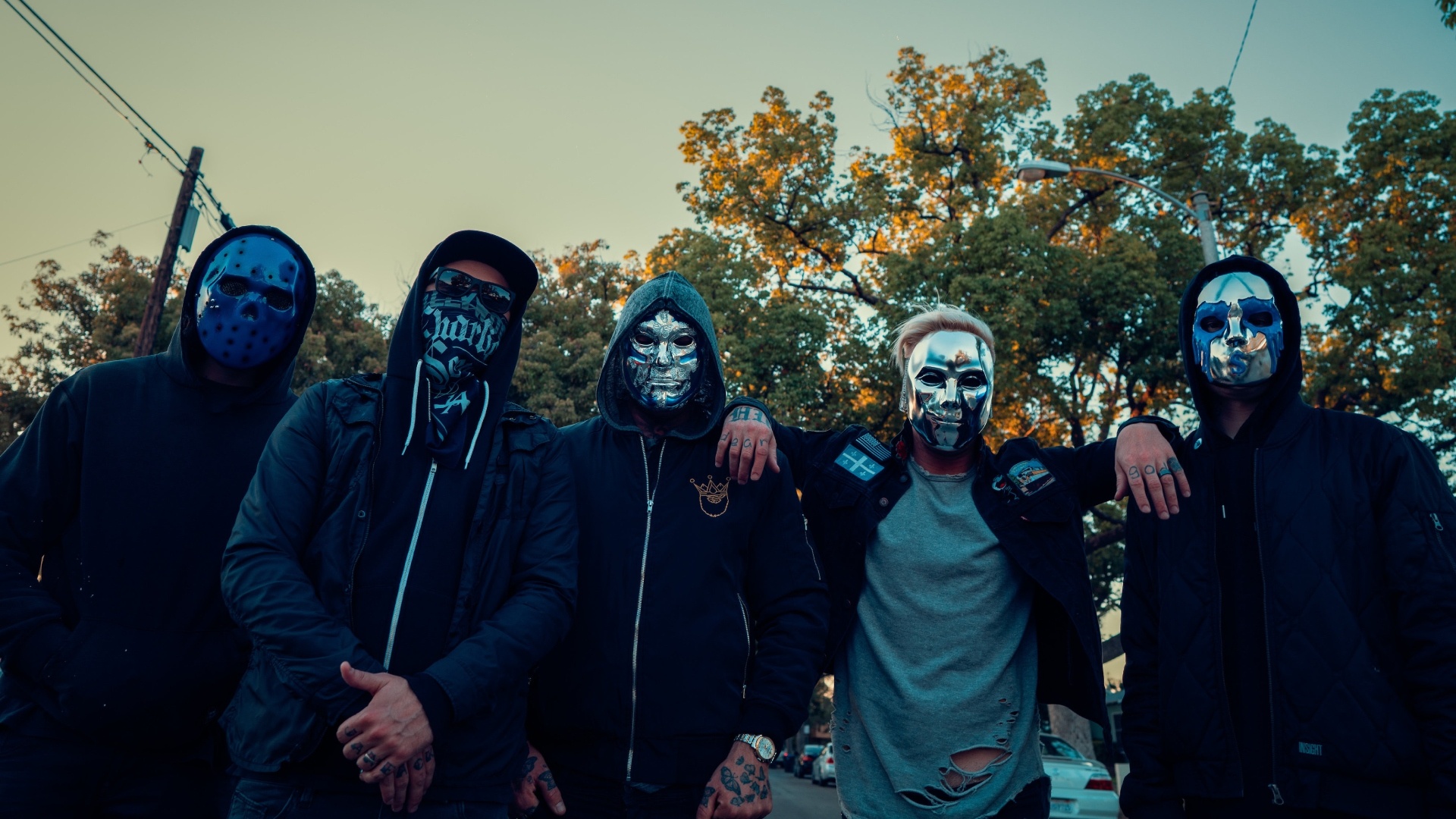 Hollywood Undead Band, Music fanart, Fanarttv, 1920x1080 Full HD Desktop