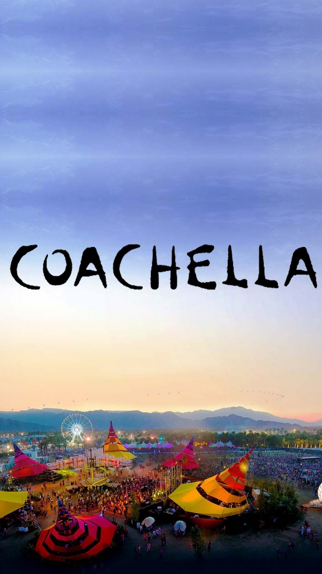 Coachella, Music festival vibes, Energetic performances, Hippie fashion, 1080x1920 Full HD Phone