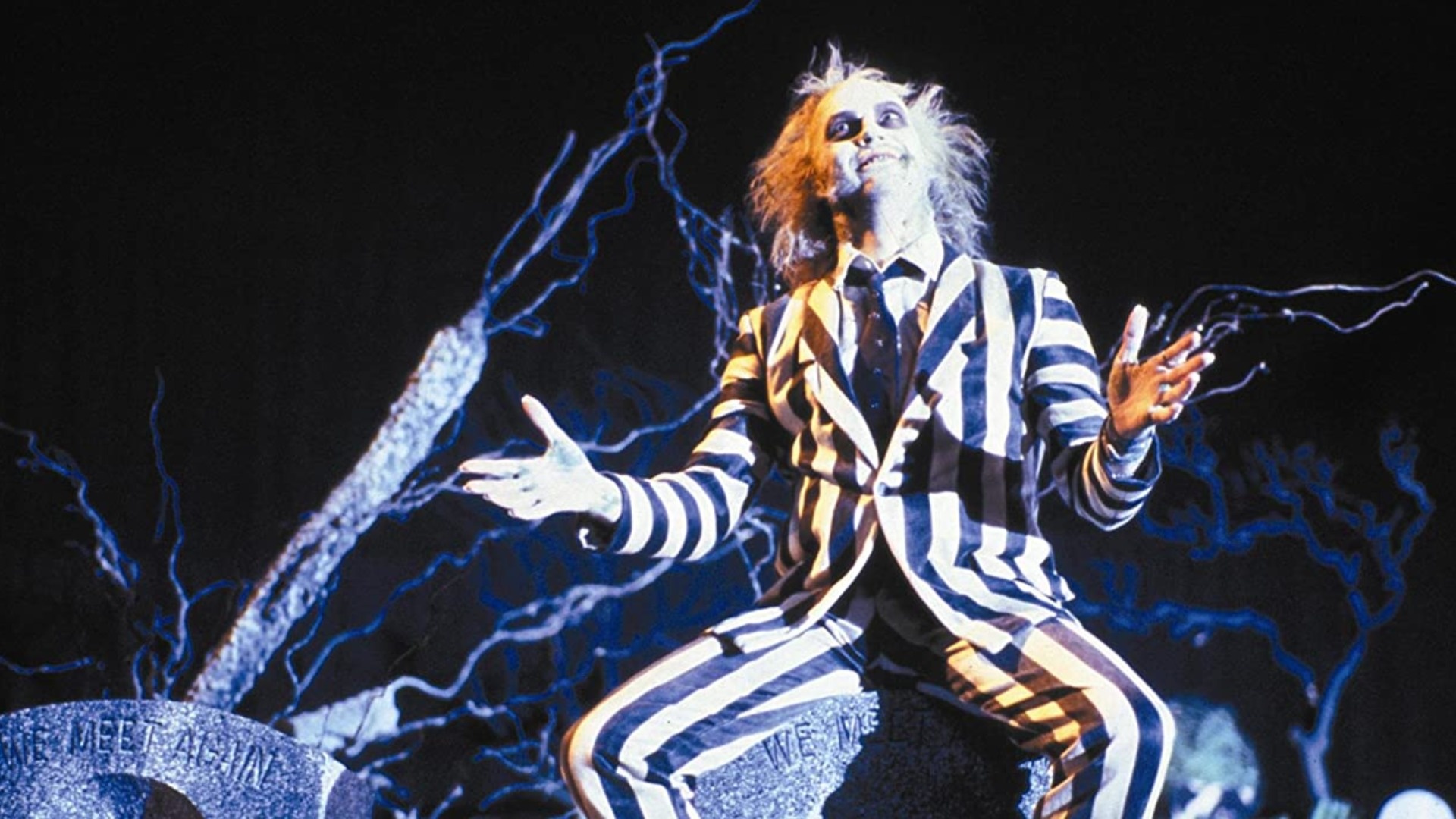 Michael Keaton, Beetlejuice character, Tim Burton, Classic movie, 1920x1080 Full HD Desktop