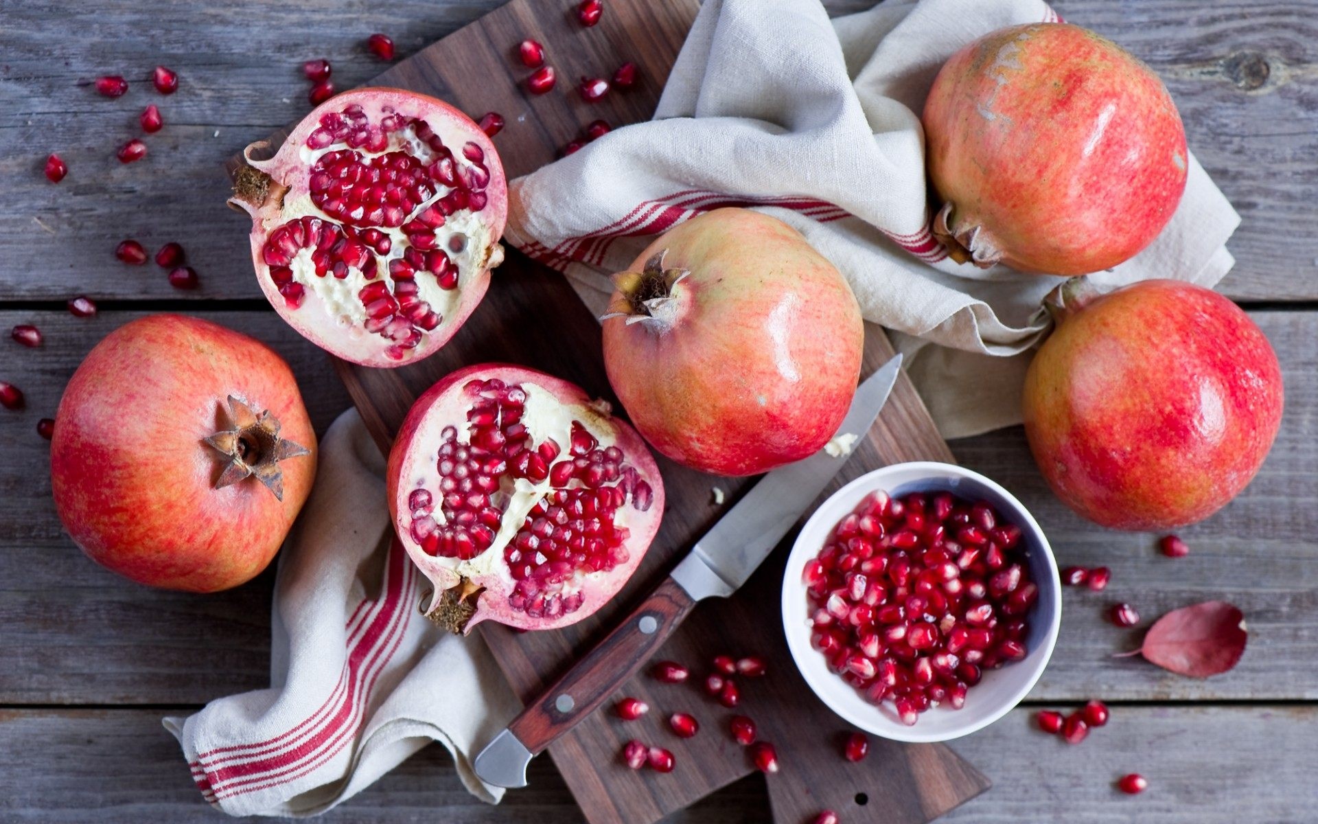 Pomegranate fruit, Desktop wallpaper, Colorful burst, Exotic taste, 1920x1200 HD Desktop