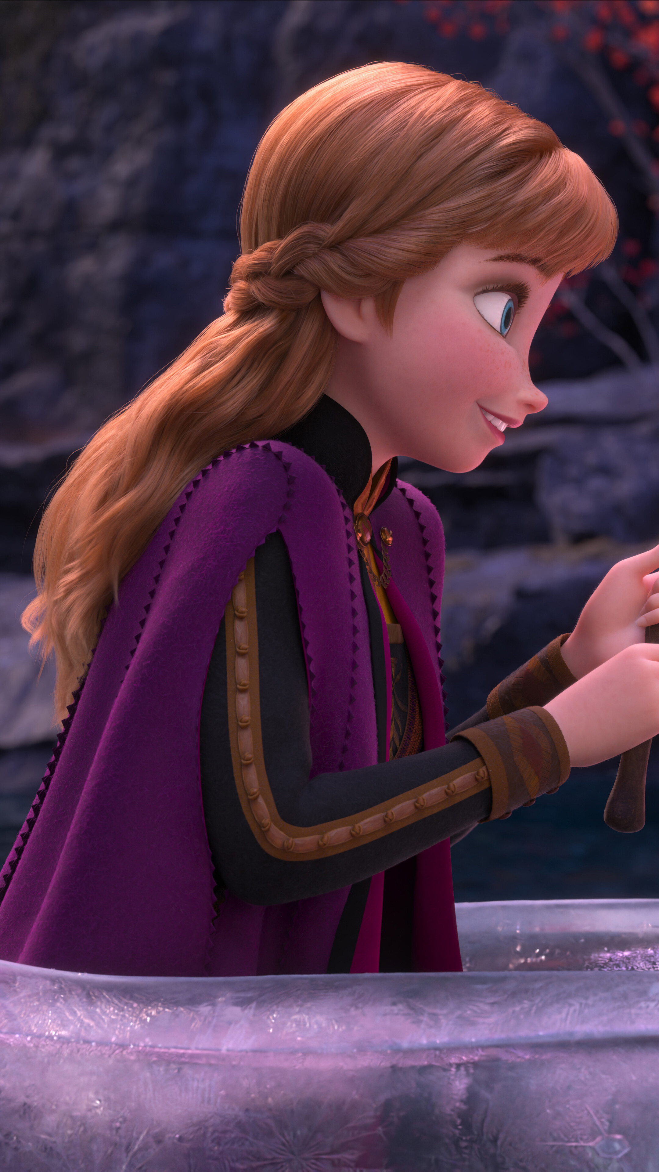 Queen Anna, Frozen Animation, Arendelle Kingdom, Disney Princess, 2160x3840 4K Phone