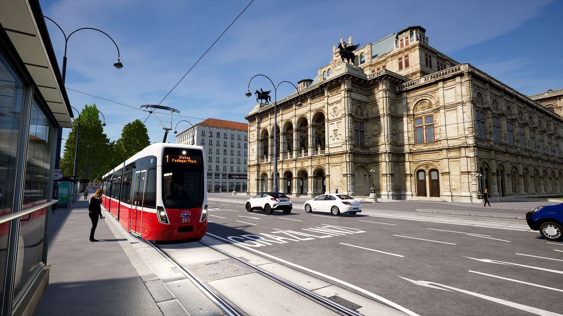 Tram travels, Tramsim features, 1920x1080 Full HD Desktop